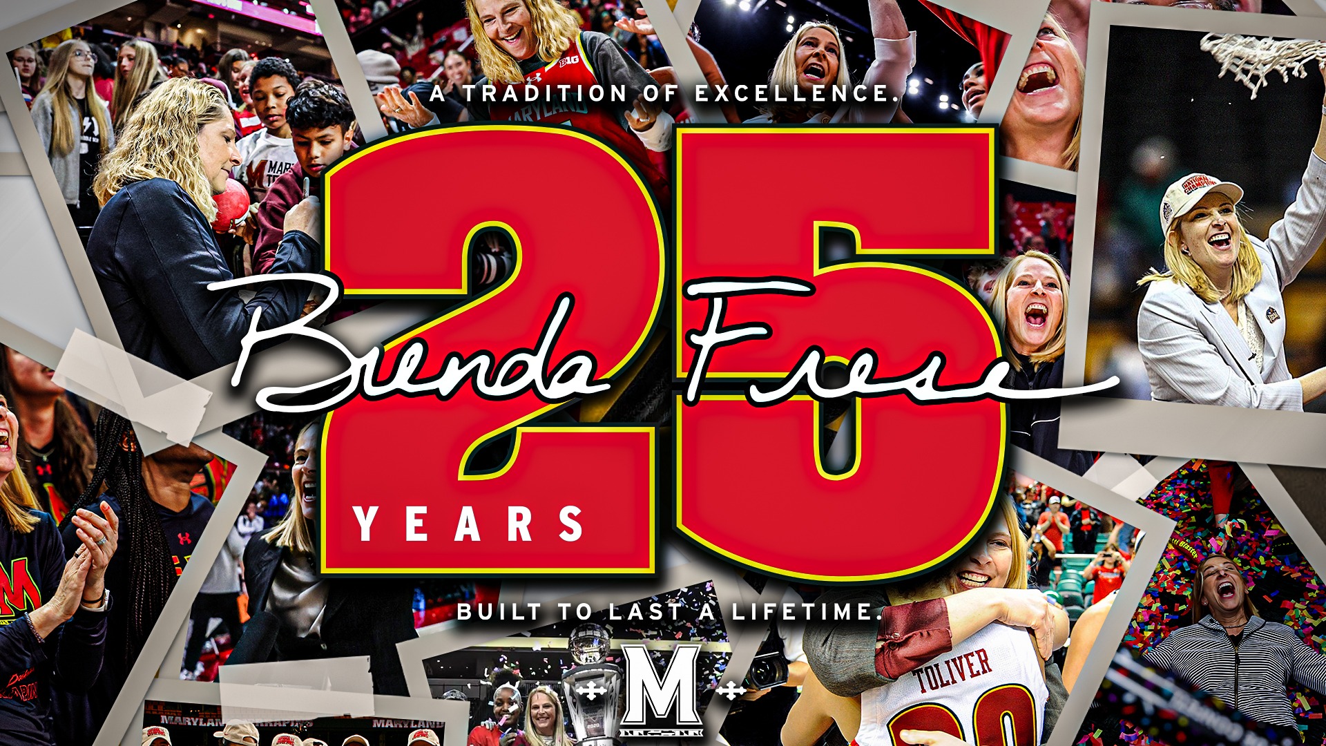 Brenda Frese 25 Years launch graphic