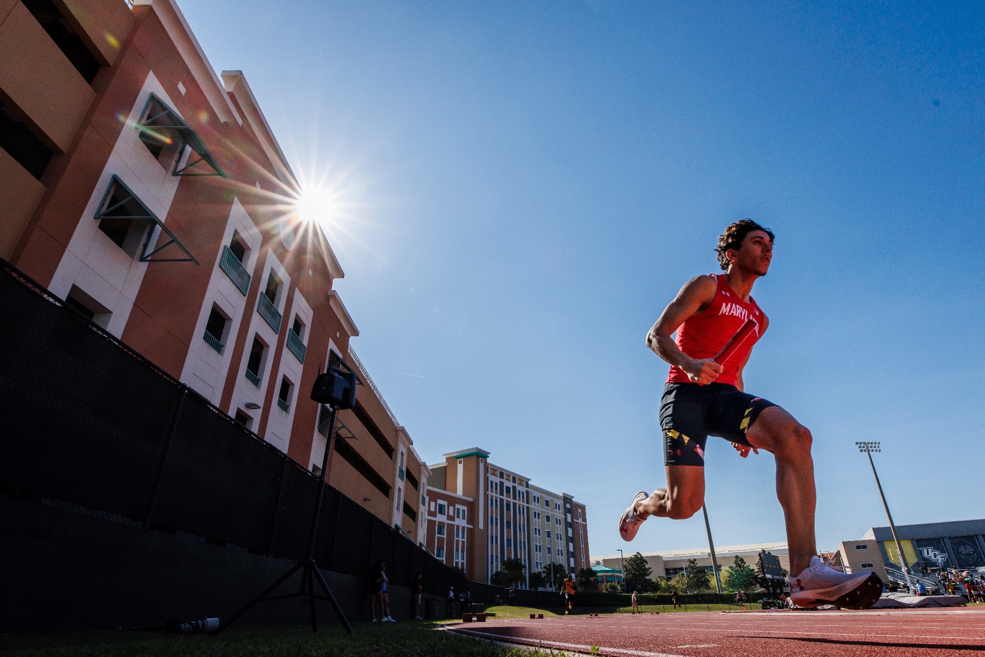 Mehdi Guerrah competes at the UCF Black and Gold Challenge