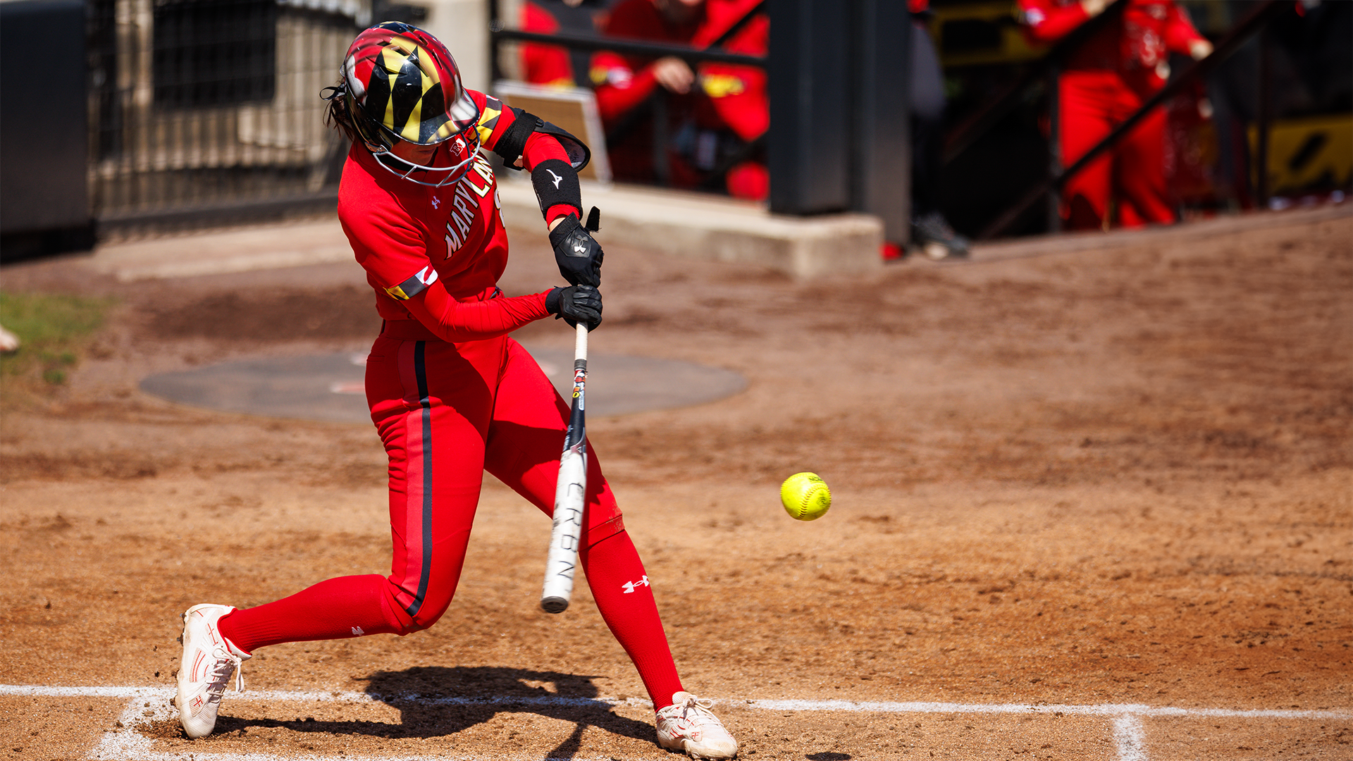 Mariah penta swinging in the batters box