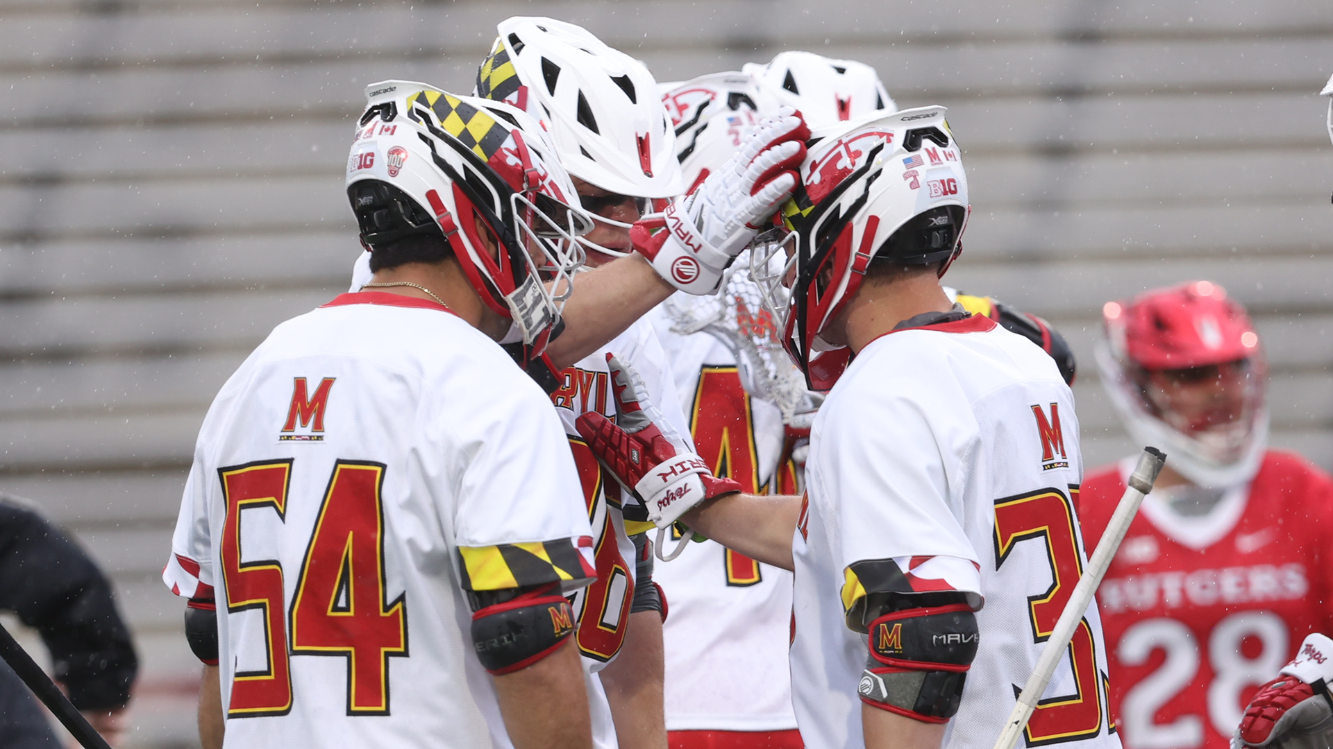 Maryland Celebrates A Goal Against Rutgers In The Big Ten Tournament