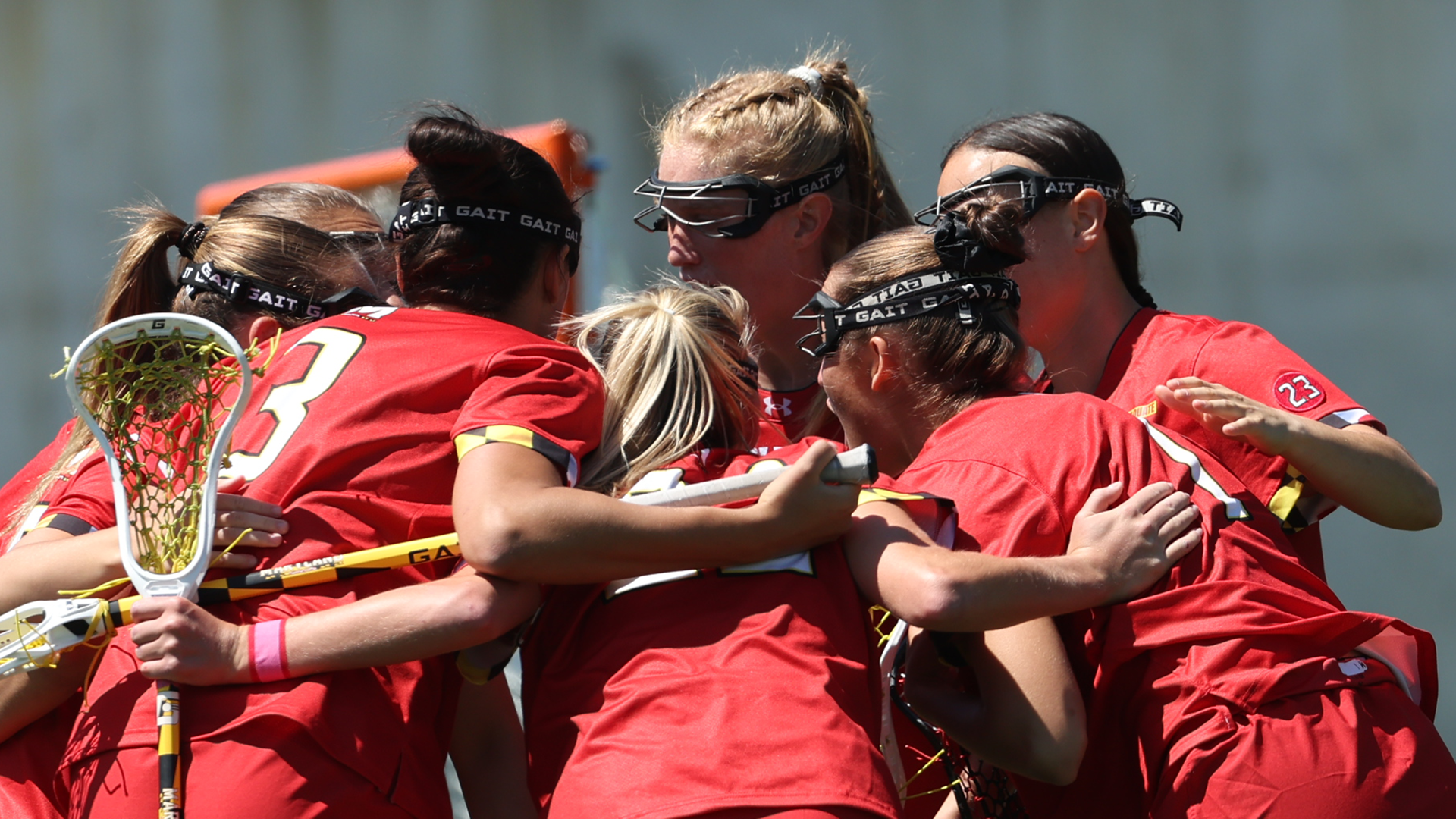 Maryland huddles during the Big Ten Tournament Championship Game