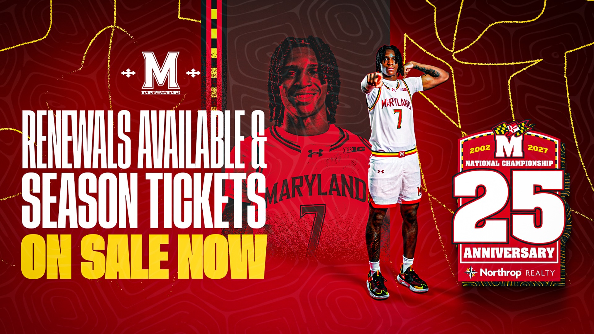 2026-27 Men's Basketball Season Tickets On Sale Graphic