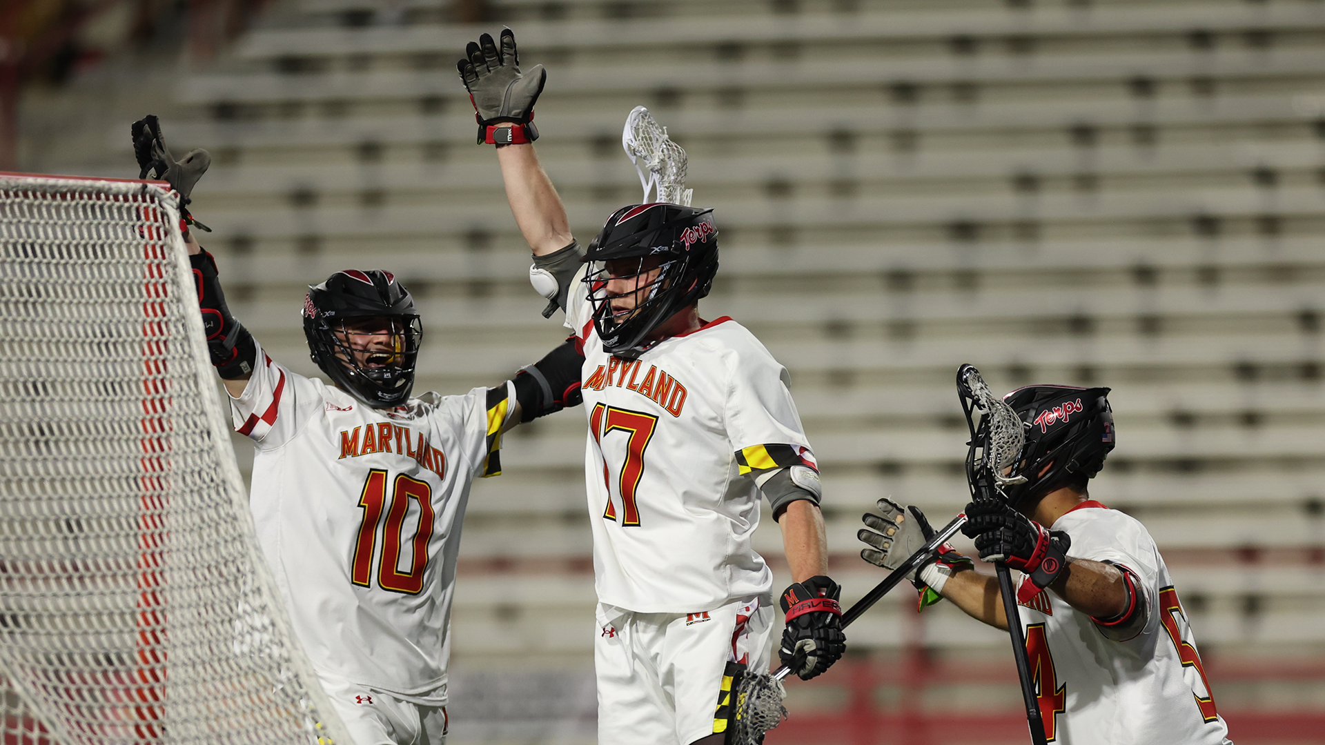 Riley Reese Celebrates His Game-Winning Goal Against No. 9 Ohio State