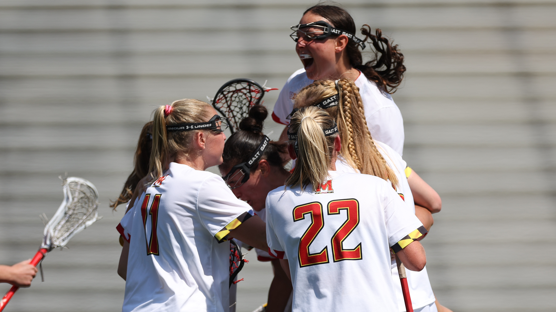 Maryland Celebrates a Goal Against Rutgers