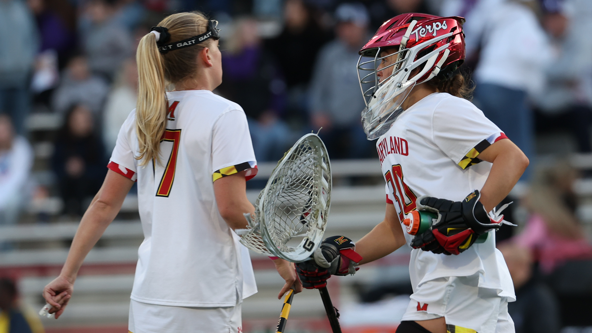 JJ Suriano Talks to Maddy Sterling Against Northwestern