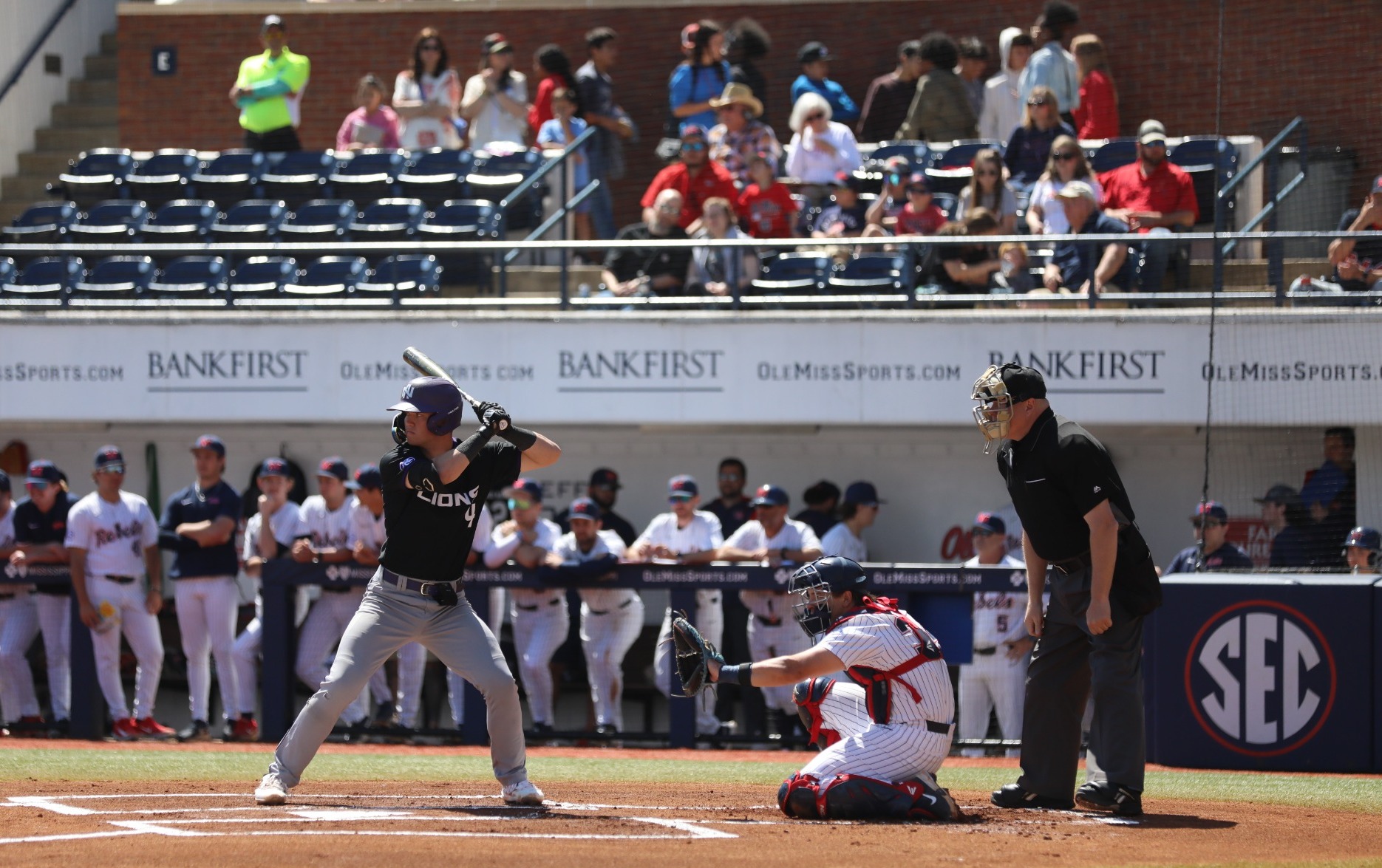 Lions outhit Ole Miss, but drop midweek meeting University of North