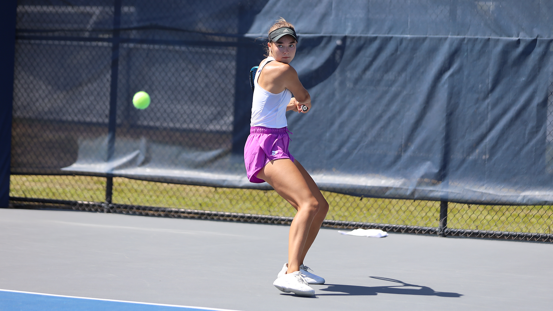 Eeva Ristola at the ASUN Tournament Final against Stetson on April 19, 2025