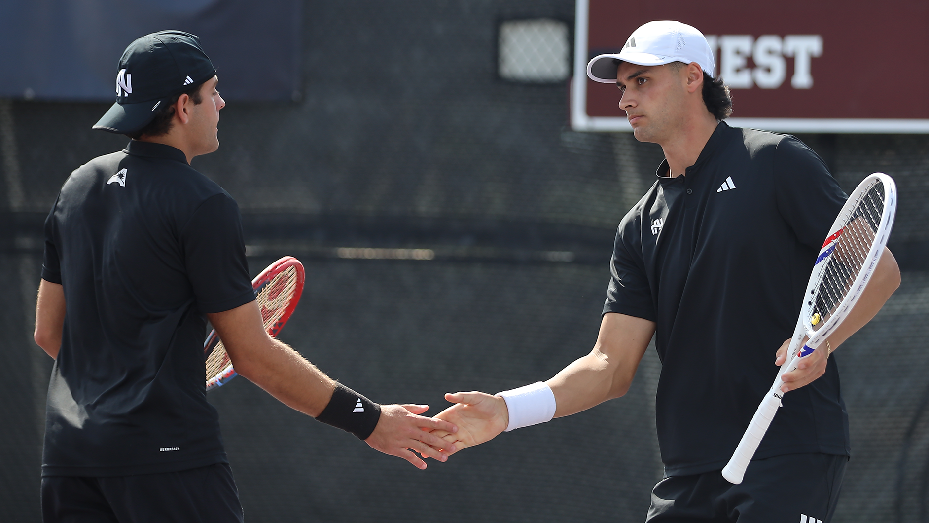 Alberto Altur and Izan Orgiles against Michigan State at the NCAA Men's Tennis Championships on May 2, 2025
