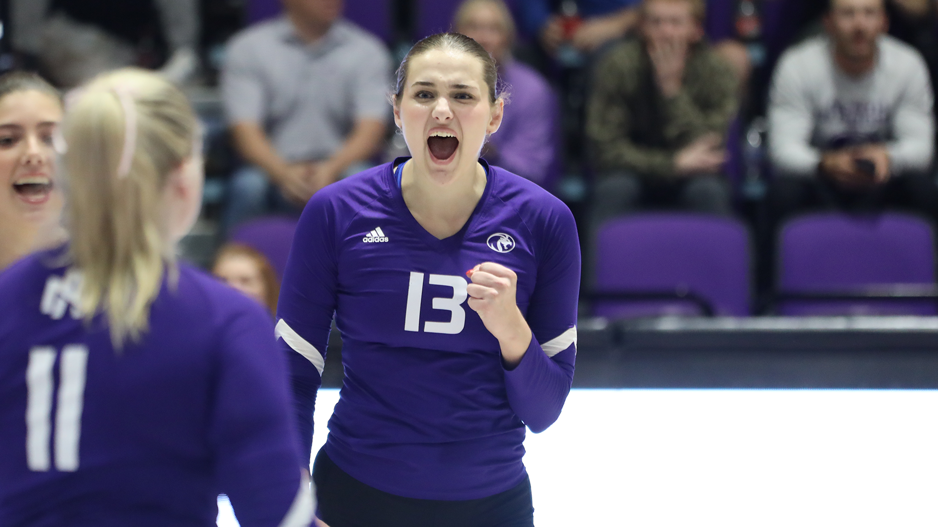 Jolana Smidlova celebrating against Stetson on October 10, 2025