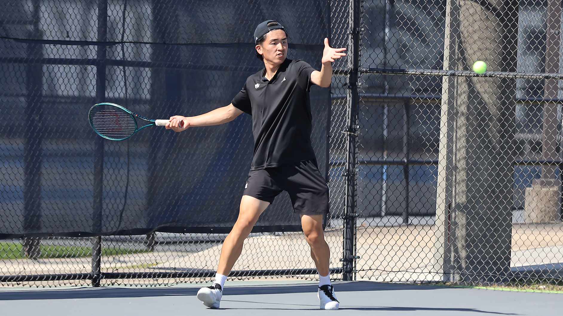 Satoru Nakajima at the 2025 ASUN Men's Tennis Tournament (April 18, 2025)