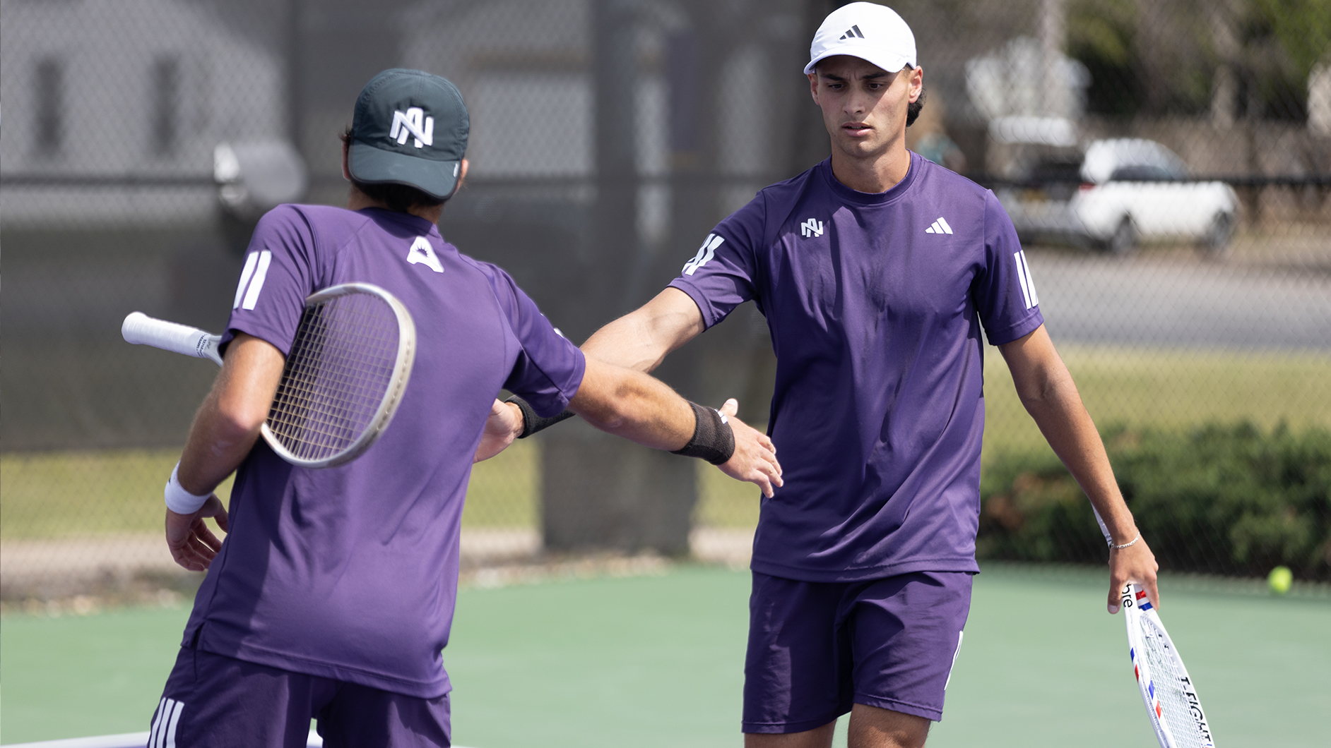 Alberto Altur celebrating with Izan Orgiles against UAB on April 6, 2026