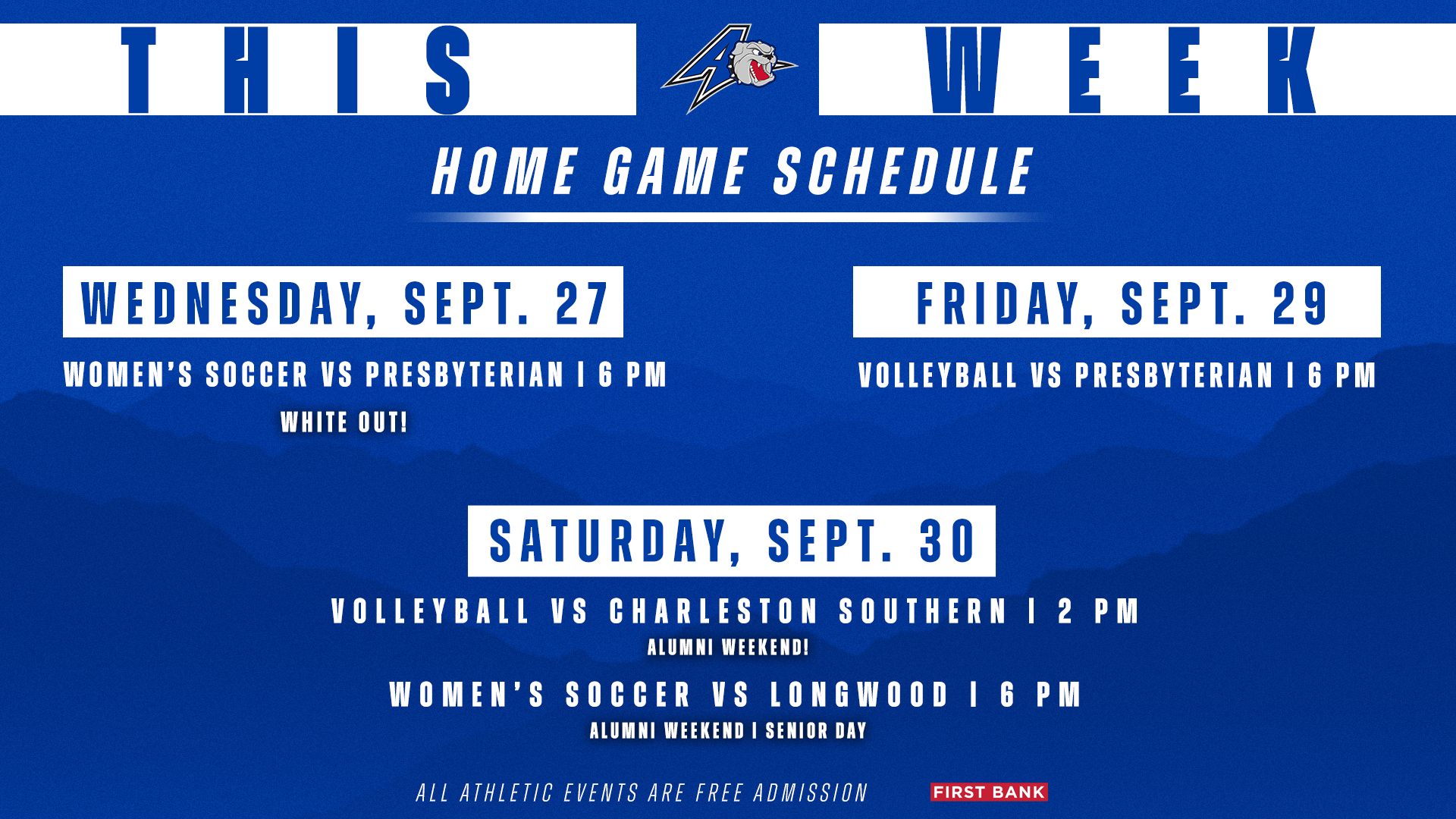This Week in Bulldog Athletics (Sept. 25-Oct. 1)