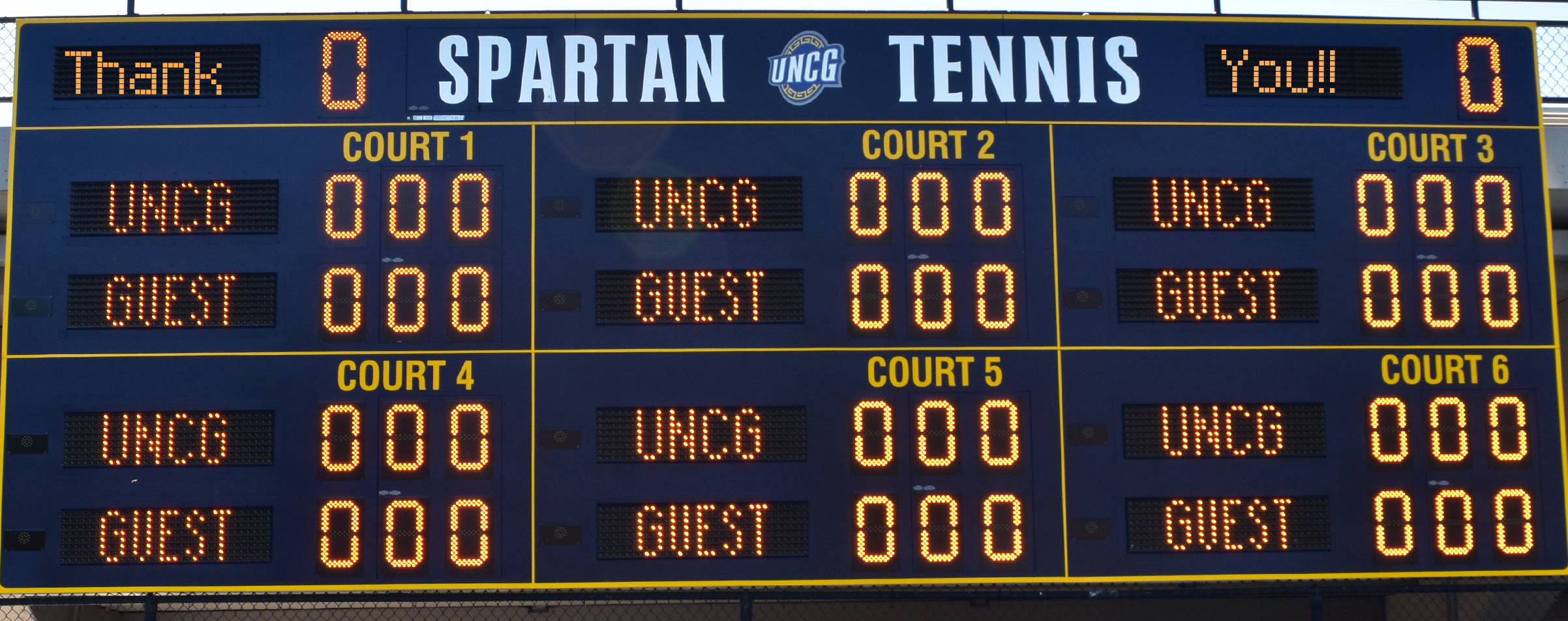 95,000 Raised for New Scoreboard at UNCG Tennis Courts UNC Greensboro