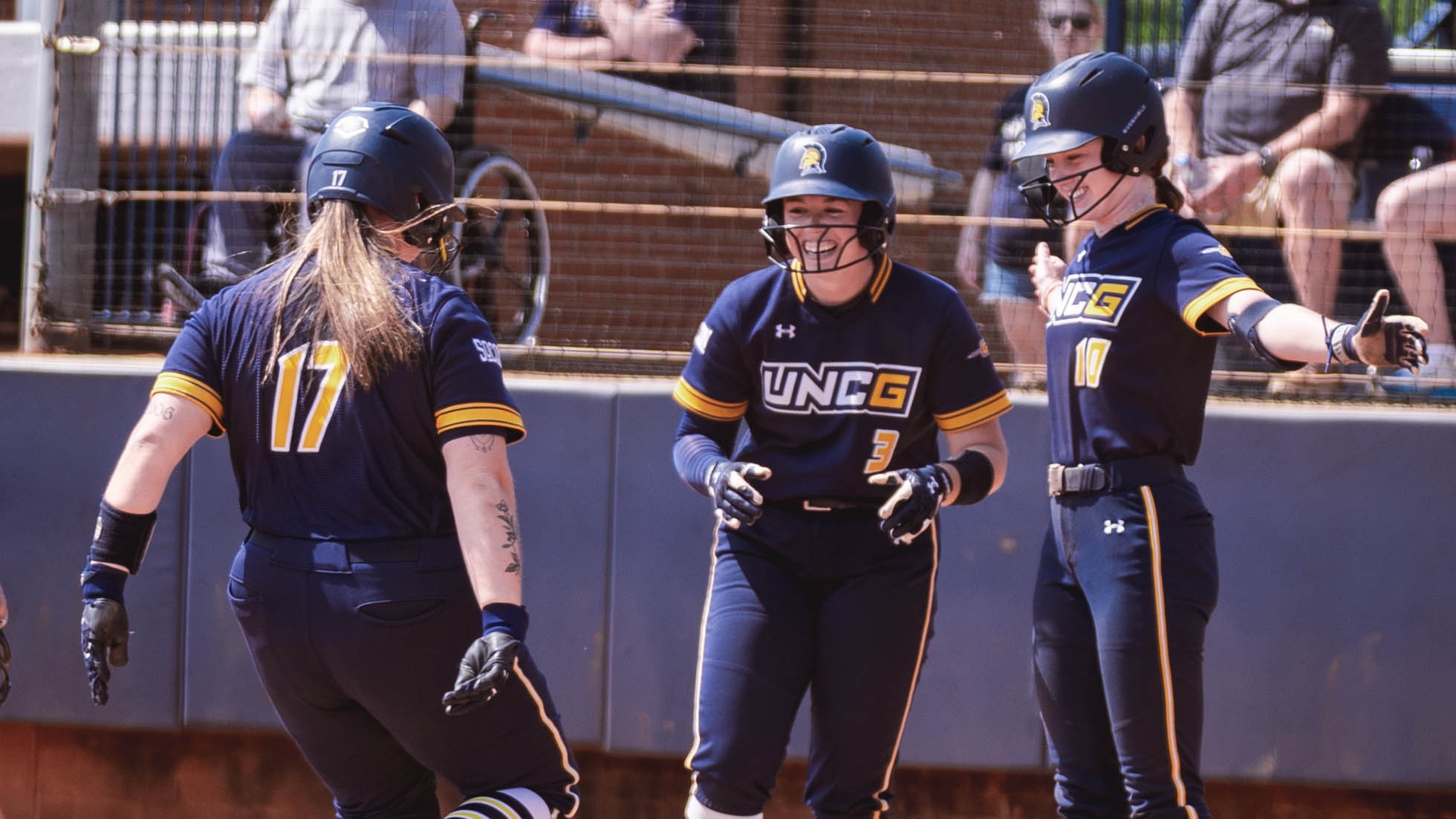 Softball home run celebration