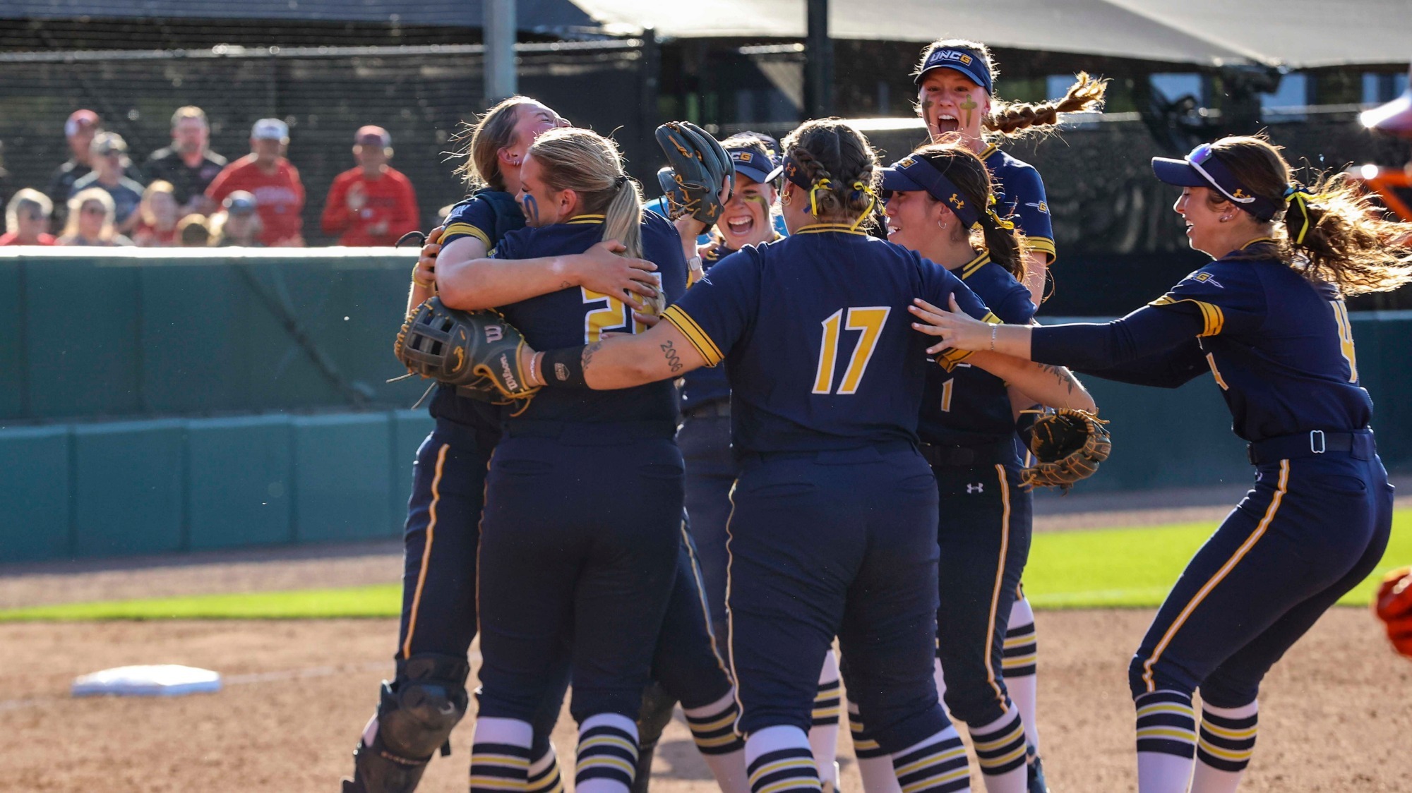 NCAA Regionals - Softball celebration
