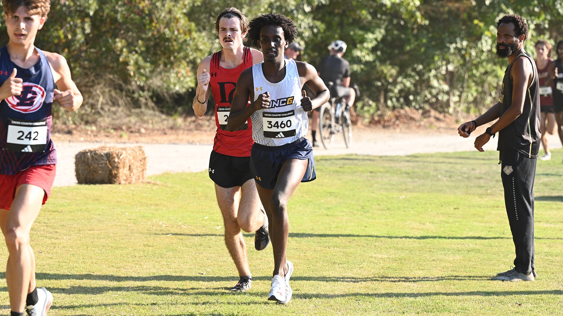 Khalid Abdullahi running at the adidas XC Challenge