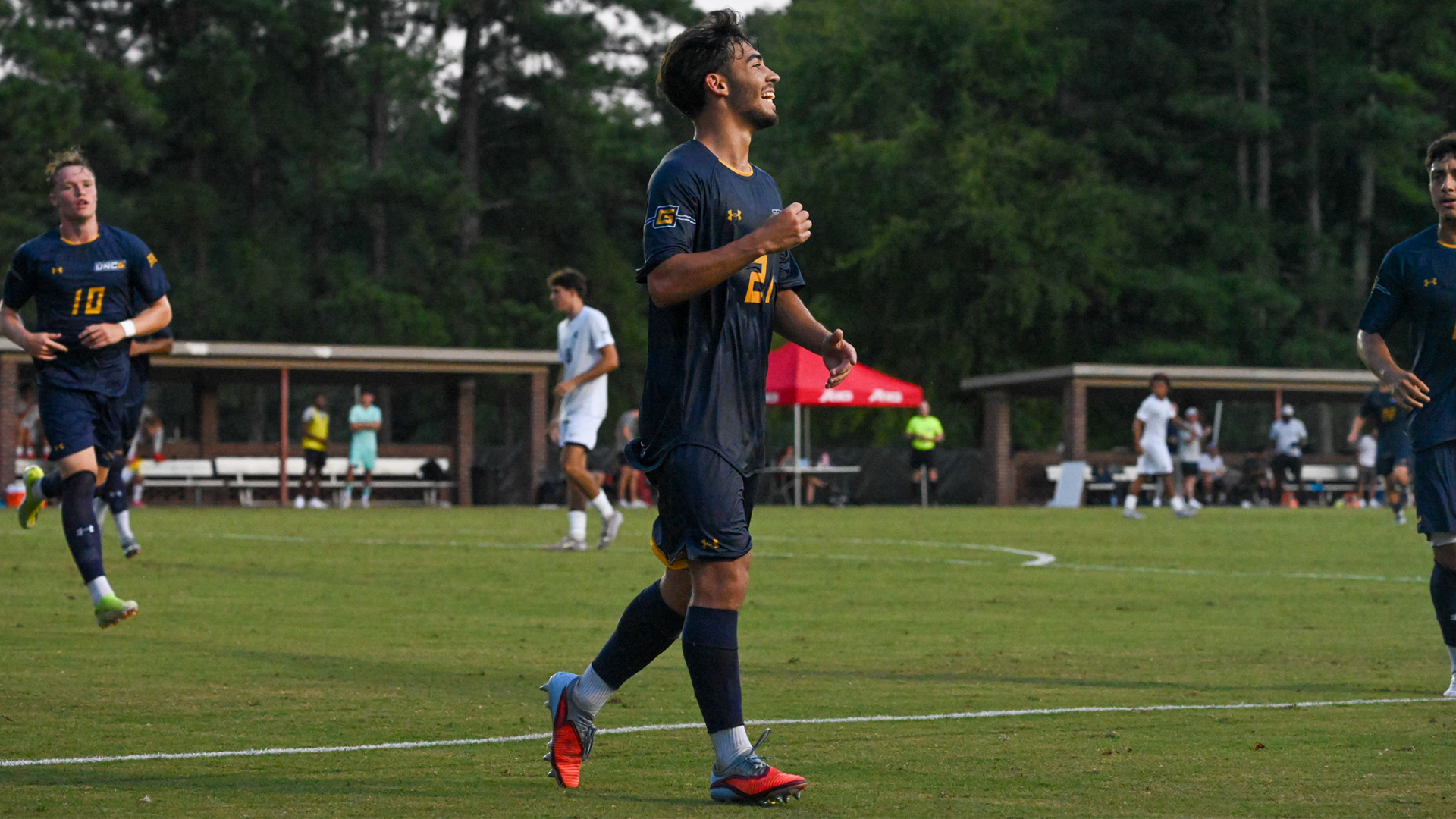 Caleb Borneo after scoring