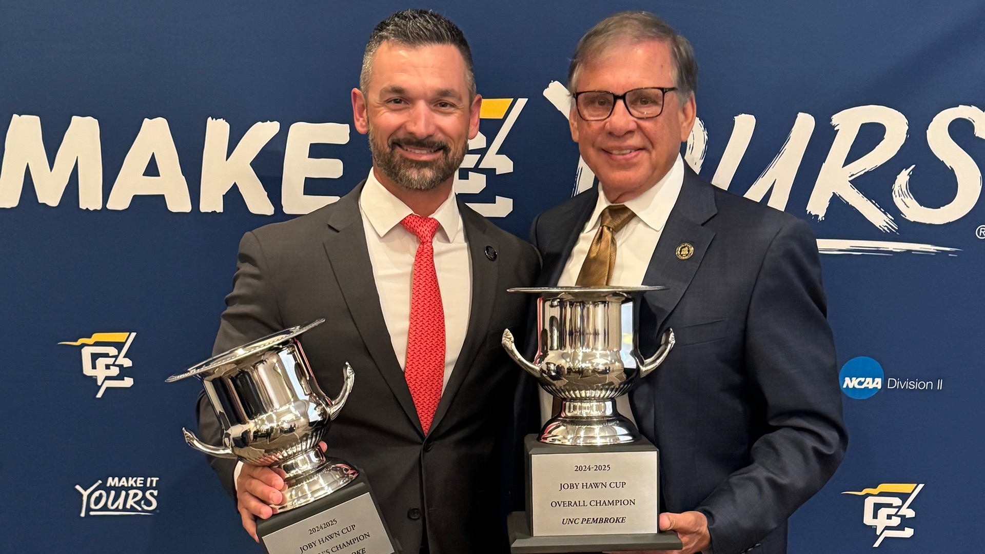 Dick Christy and Chancellor Cummings 