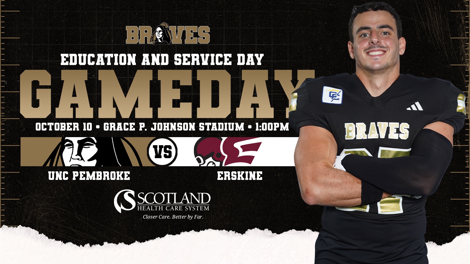 Football Gameday Graphic vs. Erskine - 2026