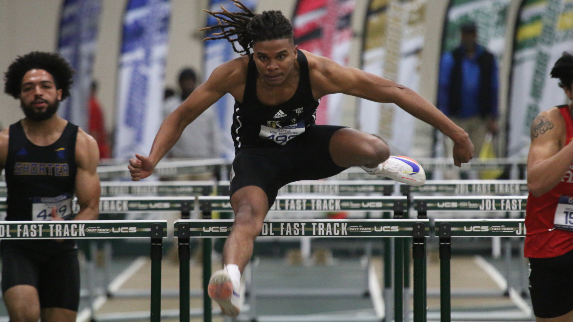 Justin Battle hurdles