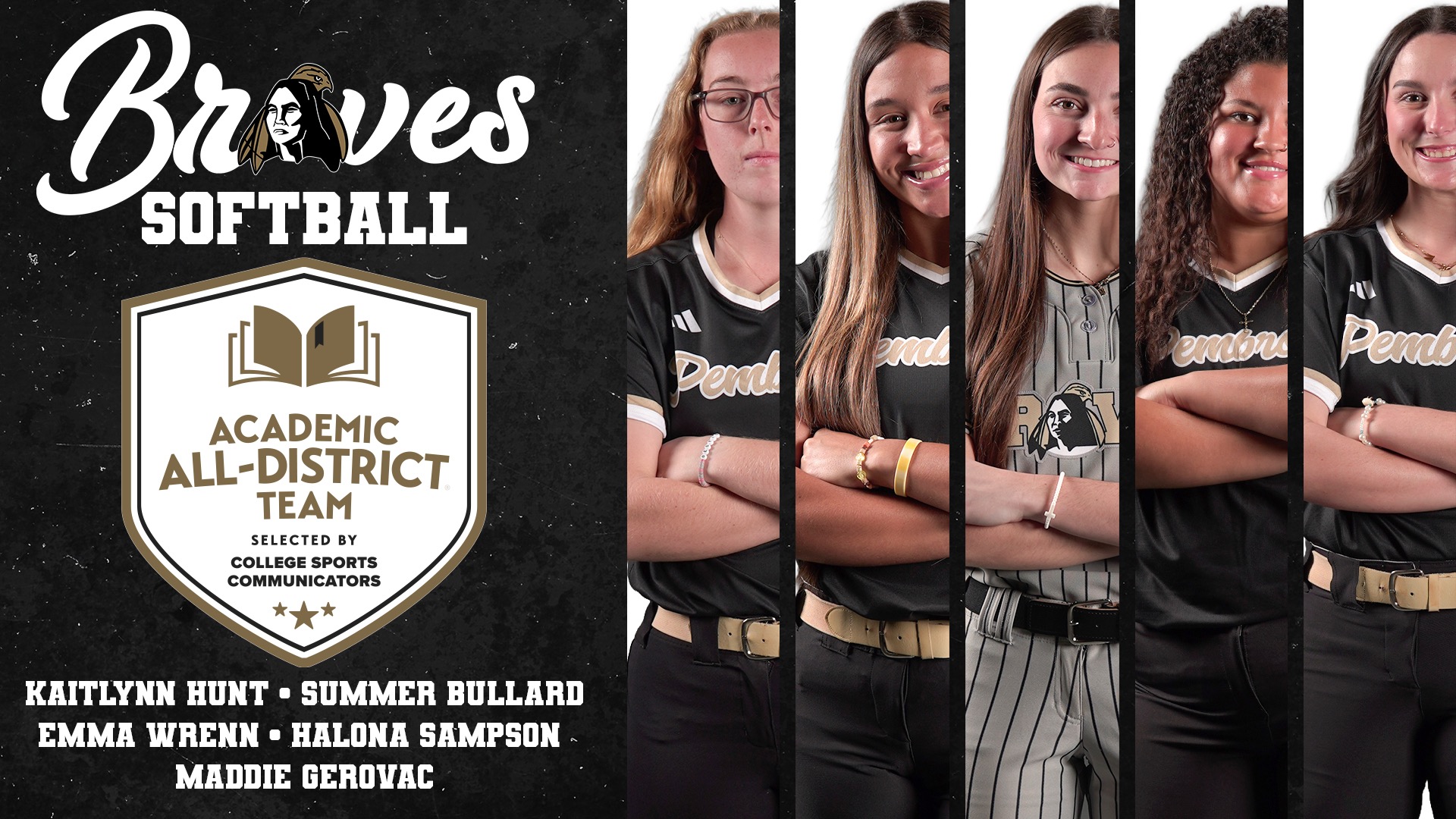 2026 CSC Academic All-District Softball