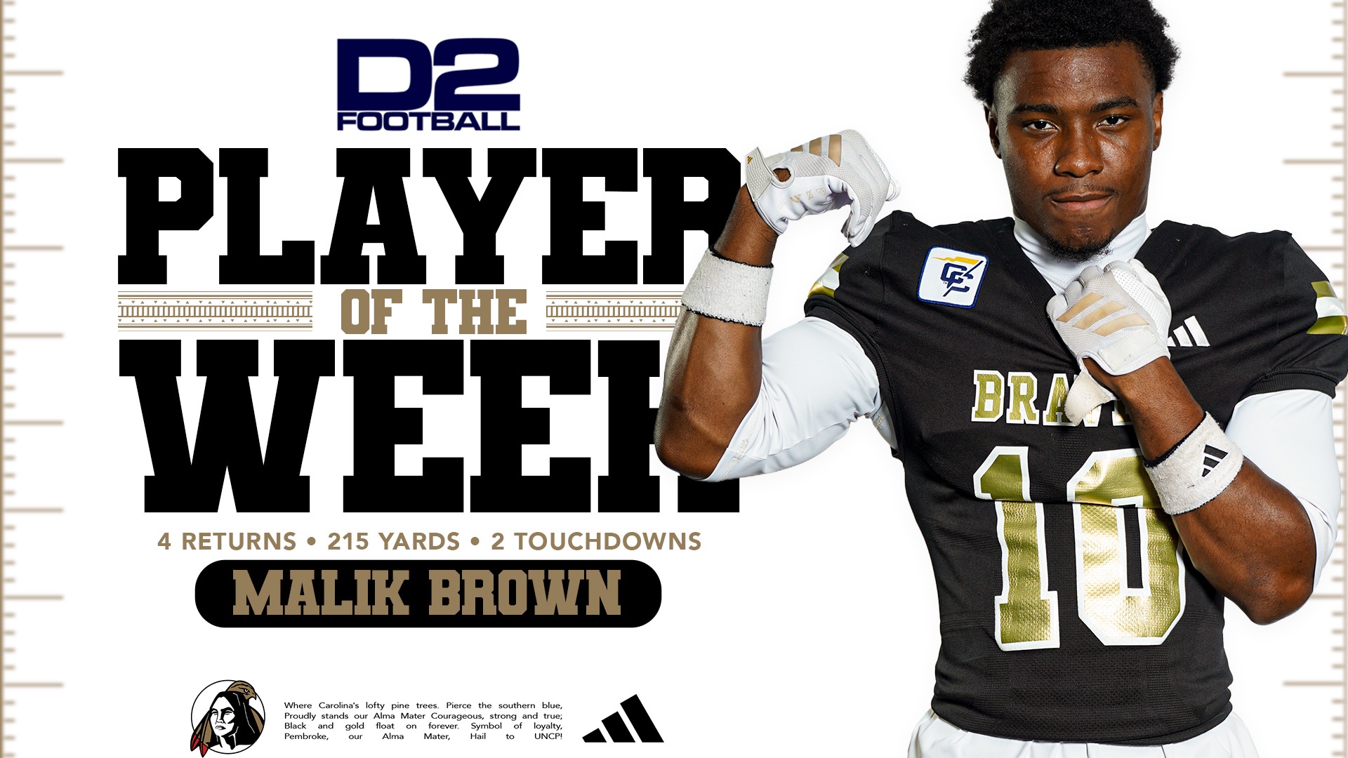 Malik Brown D2Football.com Player of the Week