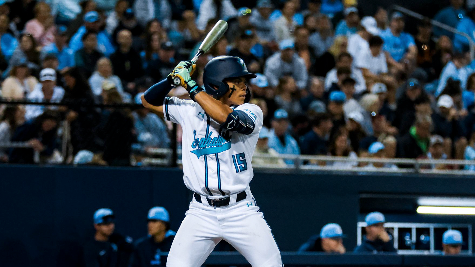Lucas bats against North Carolina