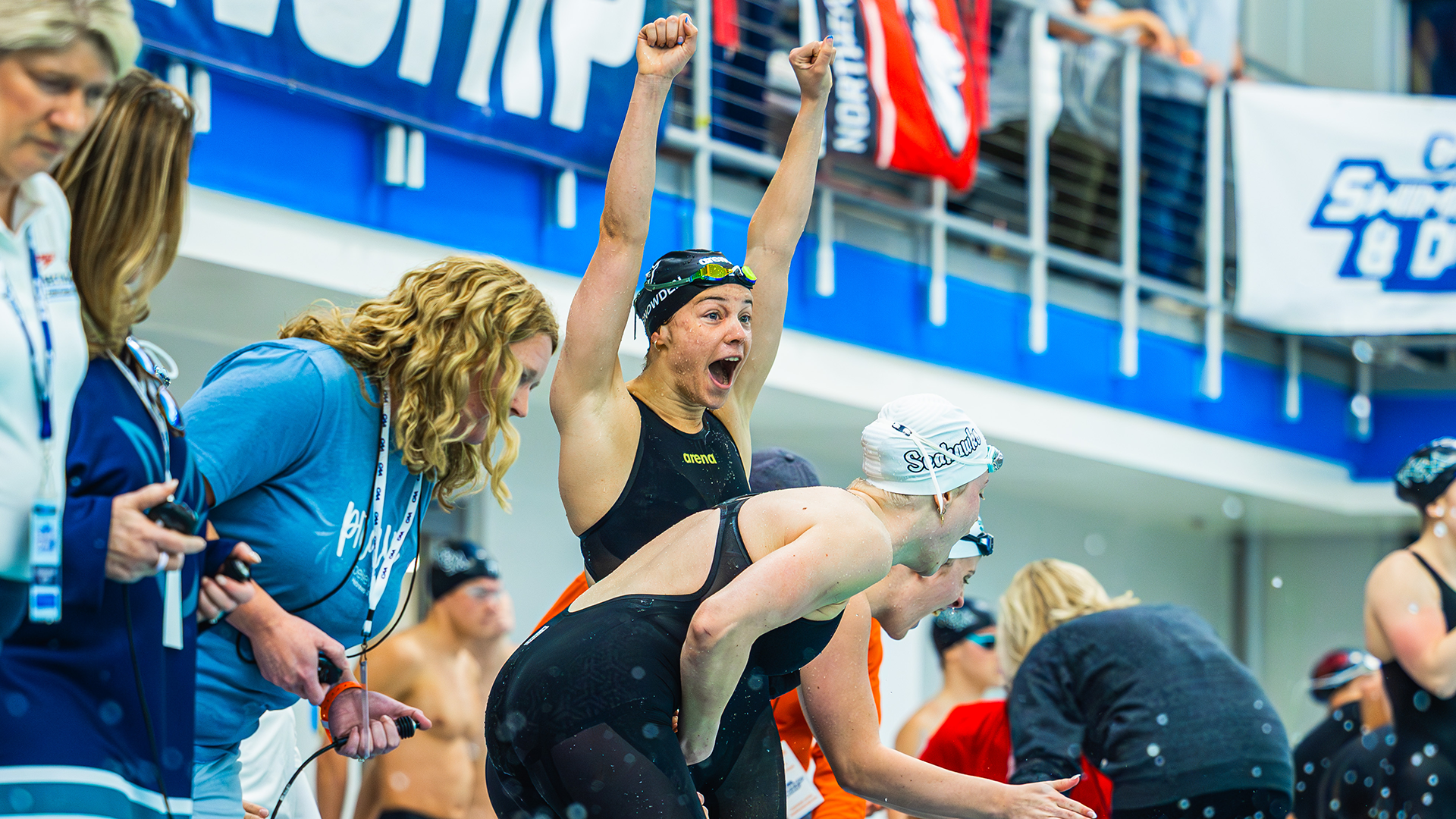 Cameron Snowden celebrates 200 Medley gold