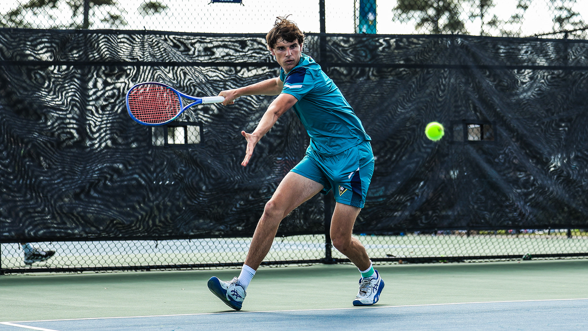 Marin returns a volley vs Kennesaw State