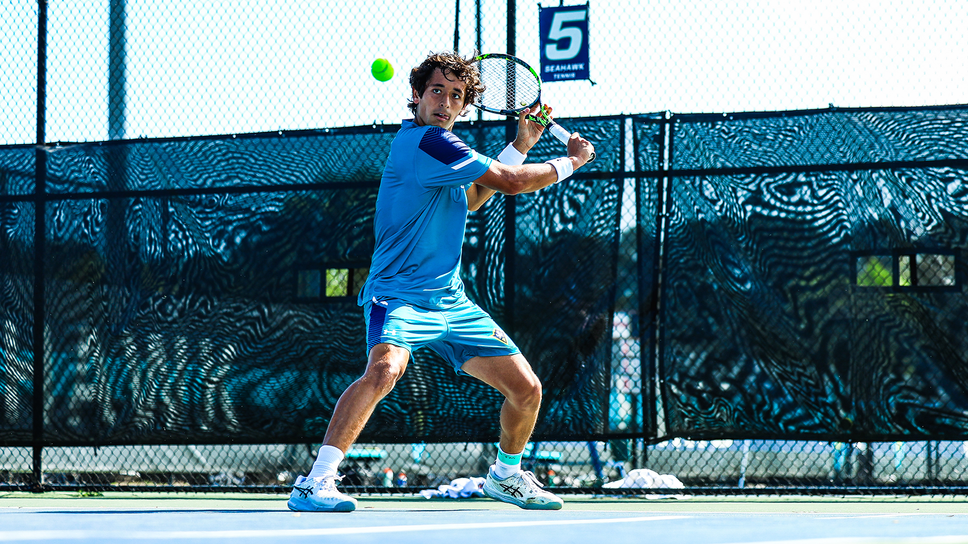 Marin with a backhand vs Drexel