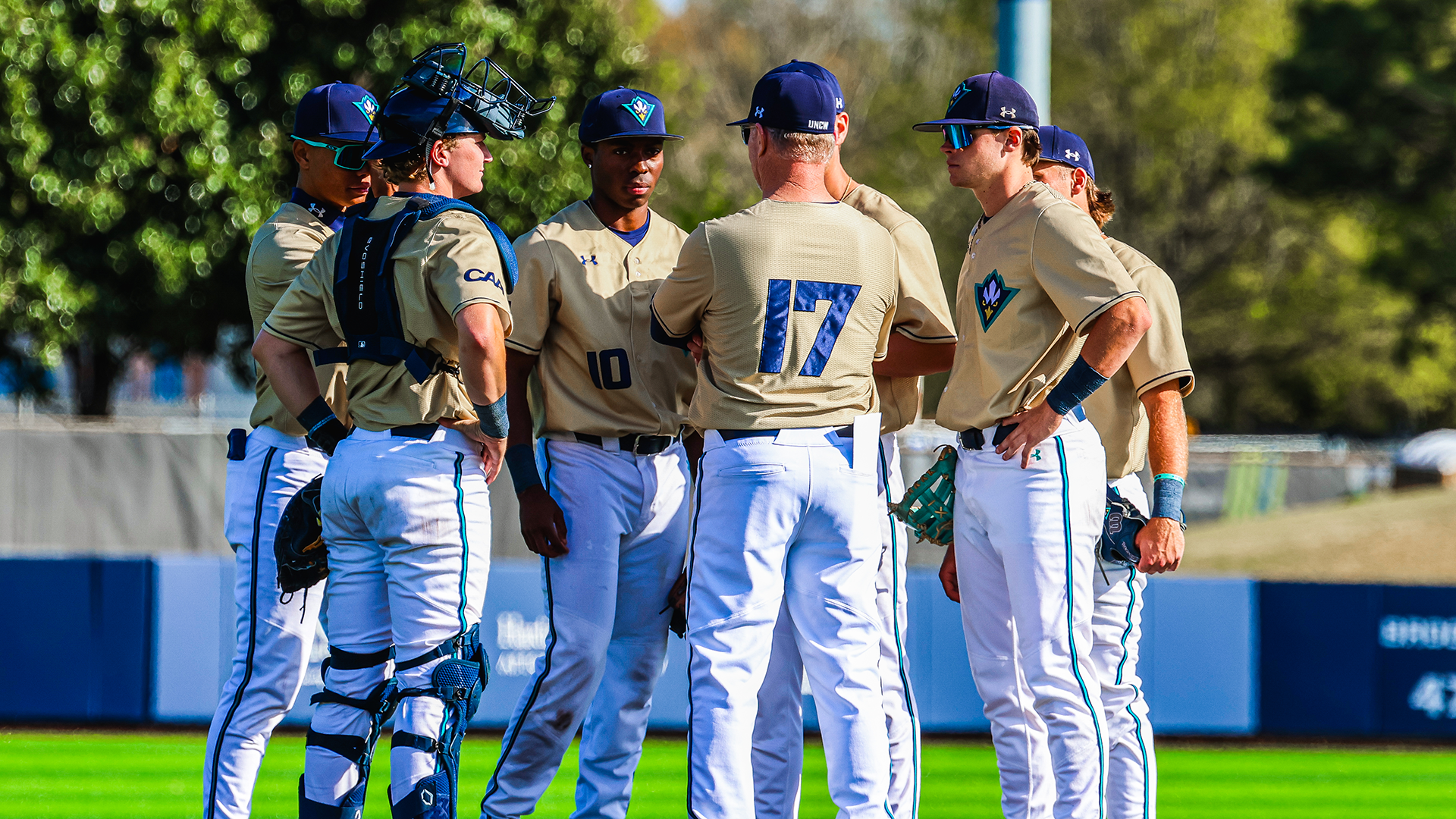 Meeting on the mound against W&M