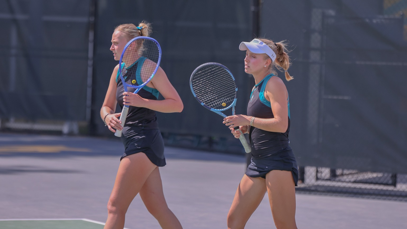 Eberwein and Catino win doubles match at CAA championship in lone win for the Seahawks