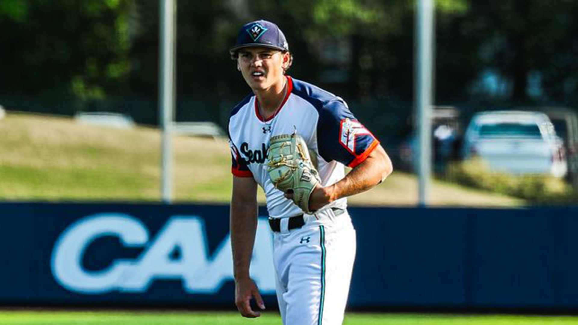 Allen stares in for the sign