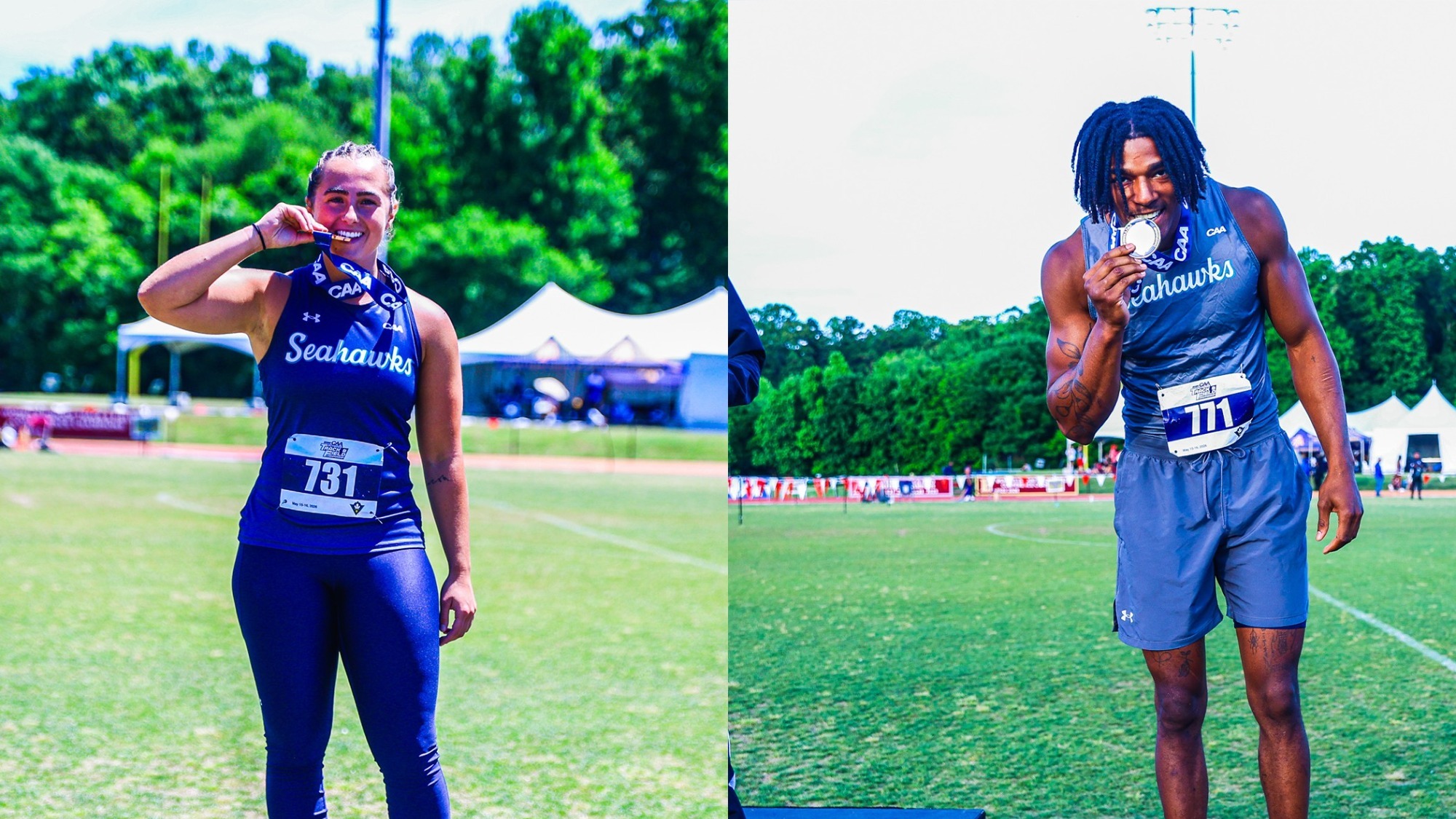 Aillet gets third and Poag gets second in respective events