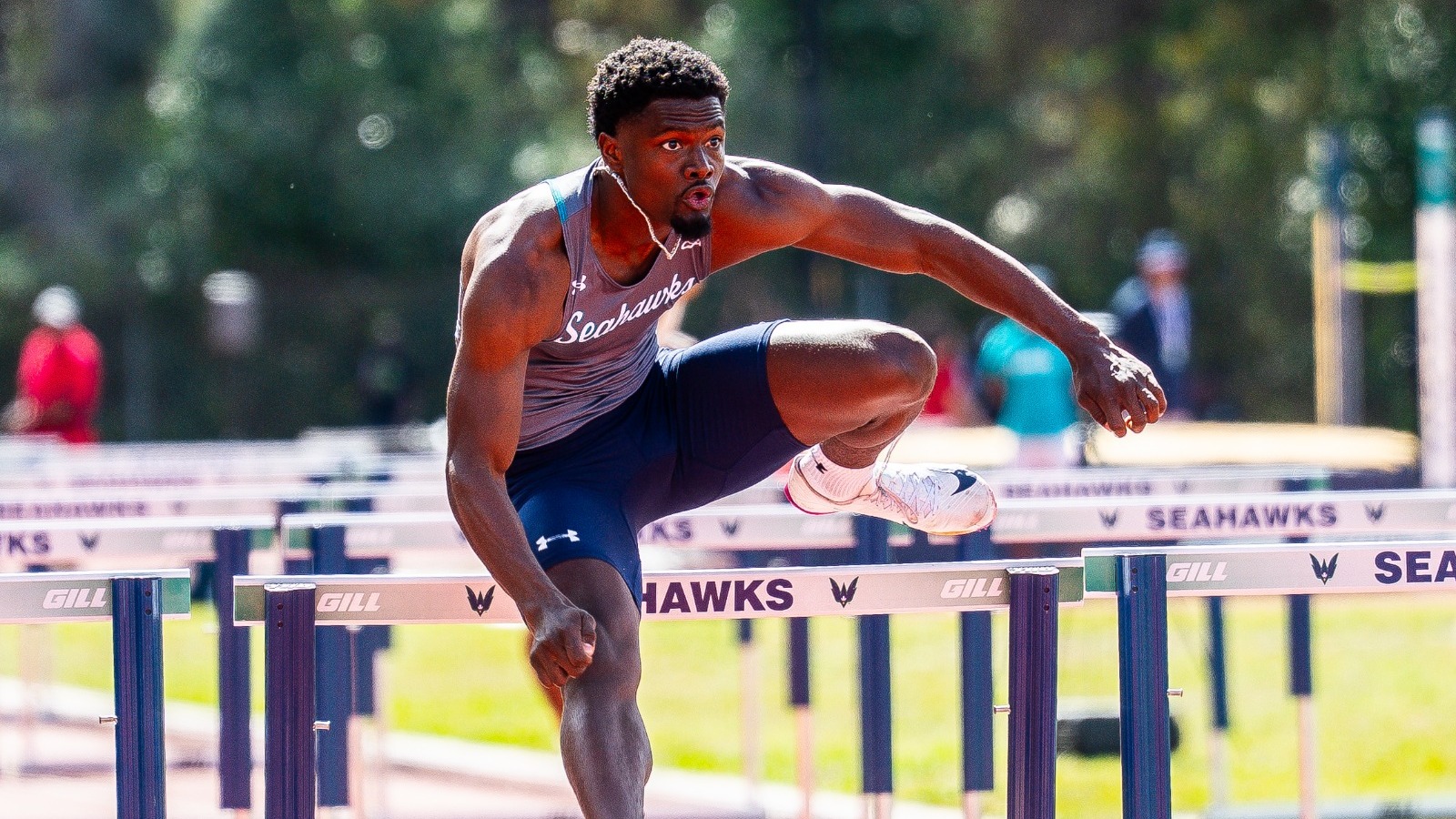 Cameron Wright in Hurdles Event