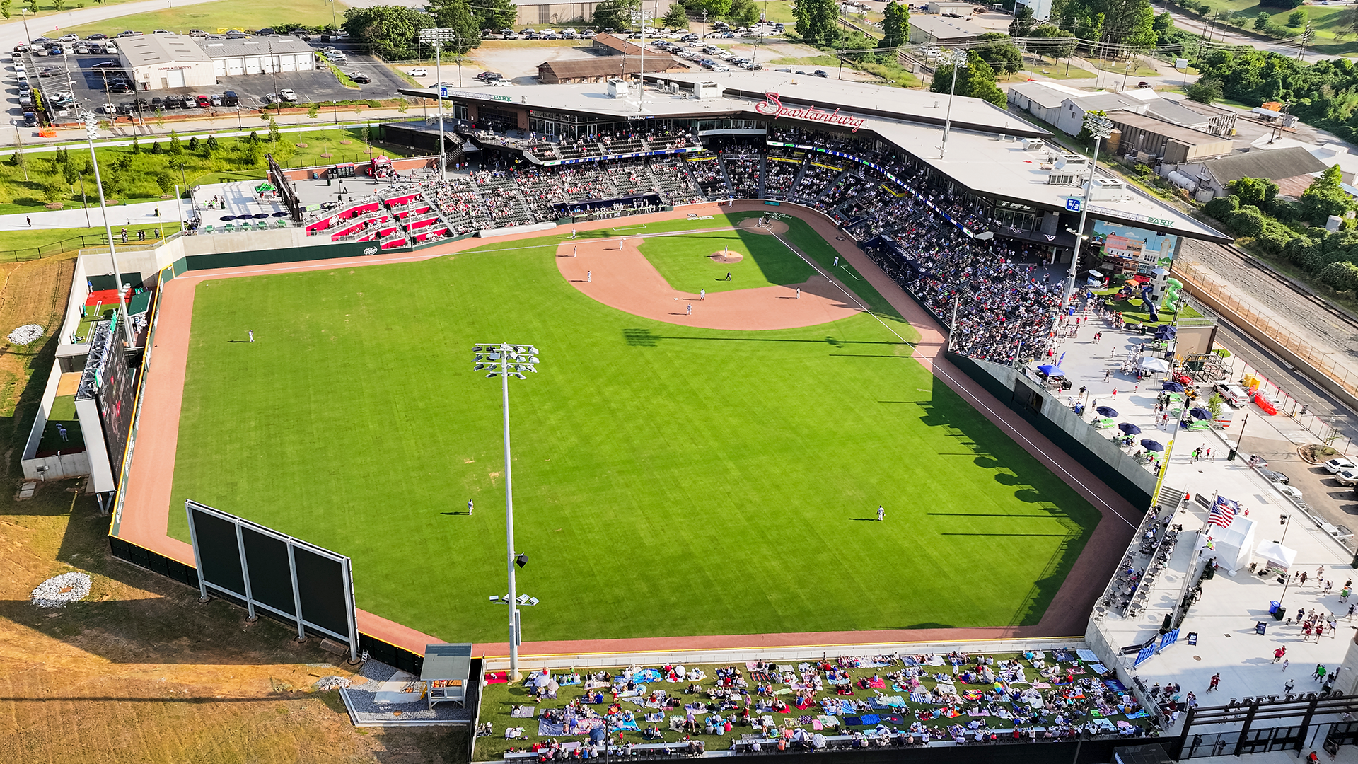 This is Fifth Thurd Ballpark in Spartanburg