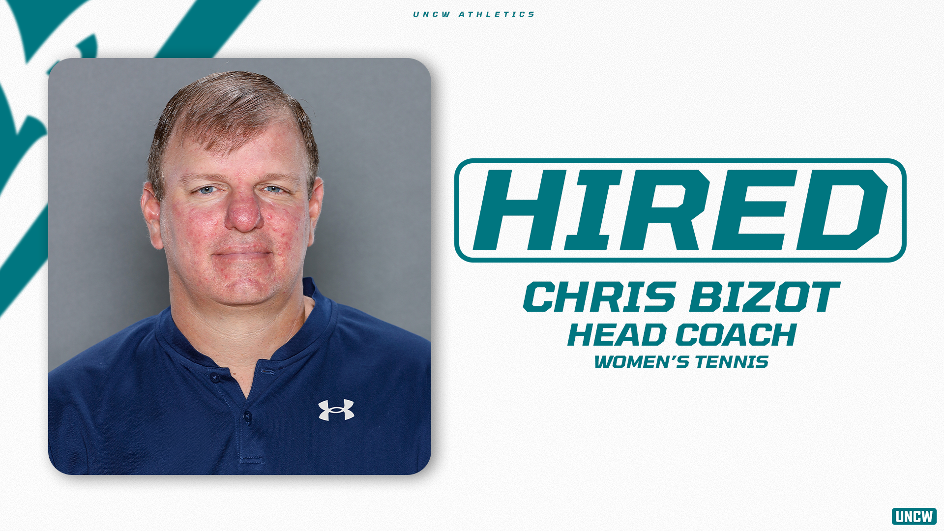 UNCCW Athletics hired Chris Bizot as the head women's tennis coach