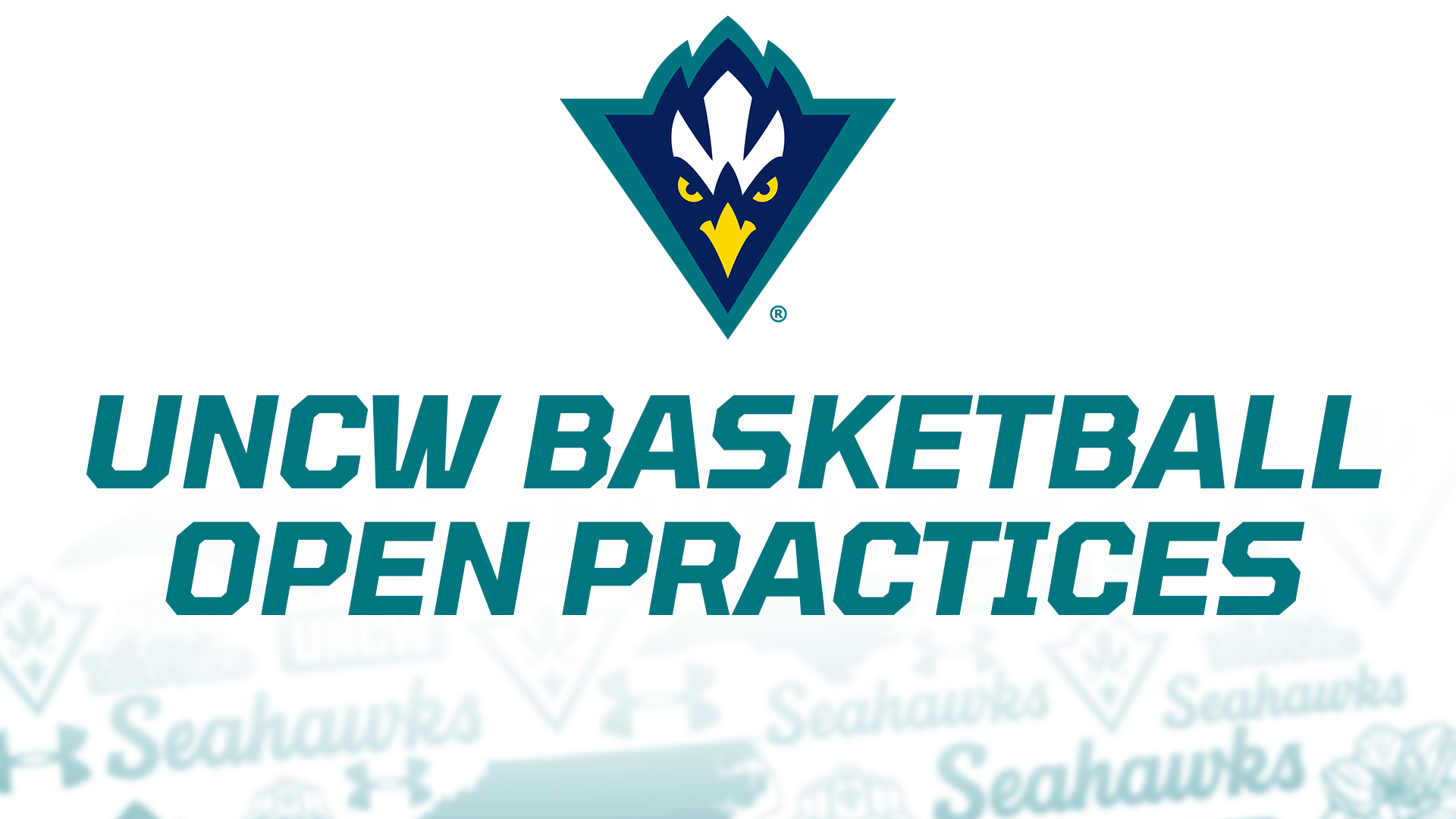 Graphic letting fans know UNCW Basketball Holds Open Practice