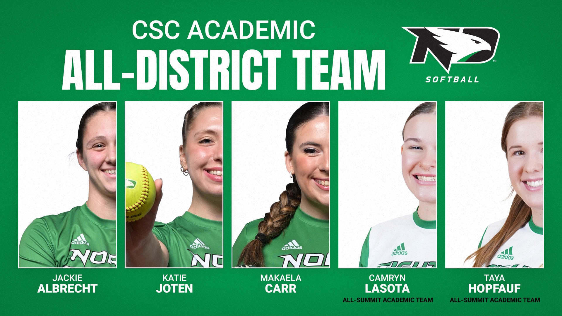 Softball CSC Academic All-District