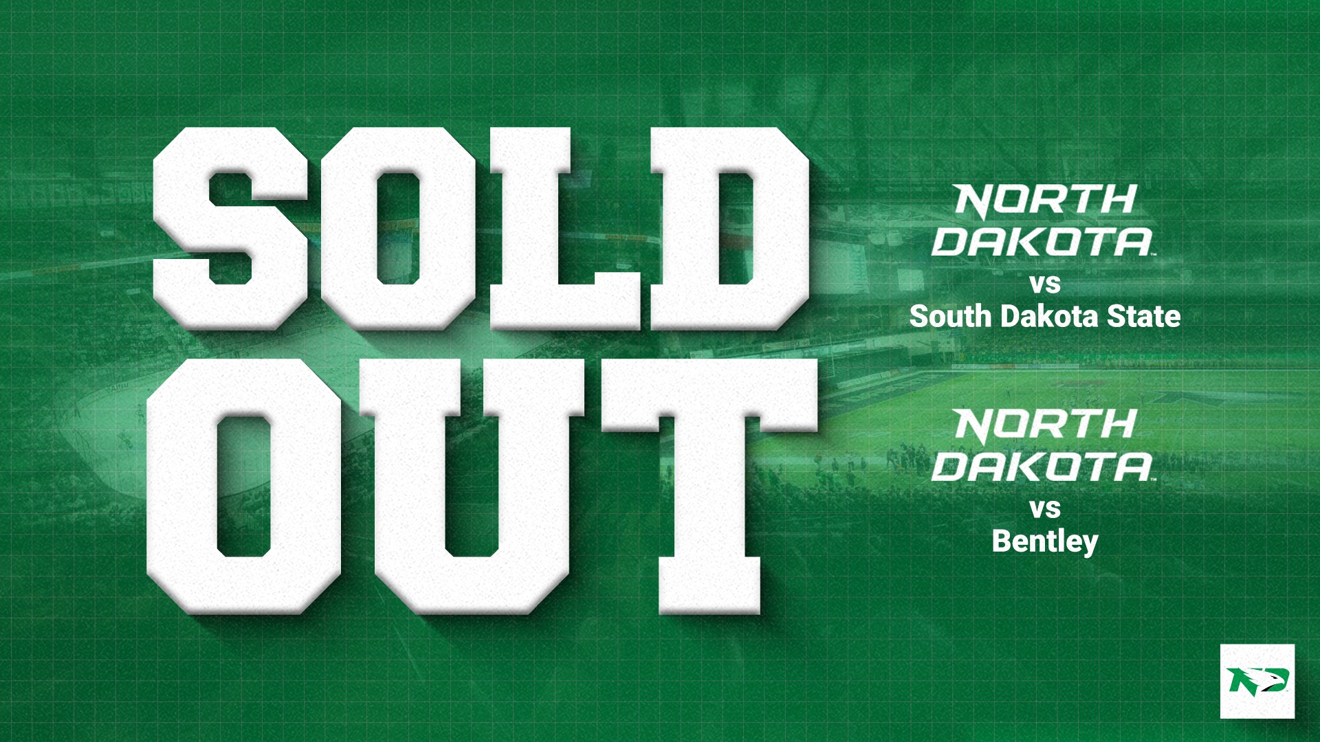 Sold out Football and Hockey
