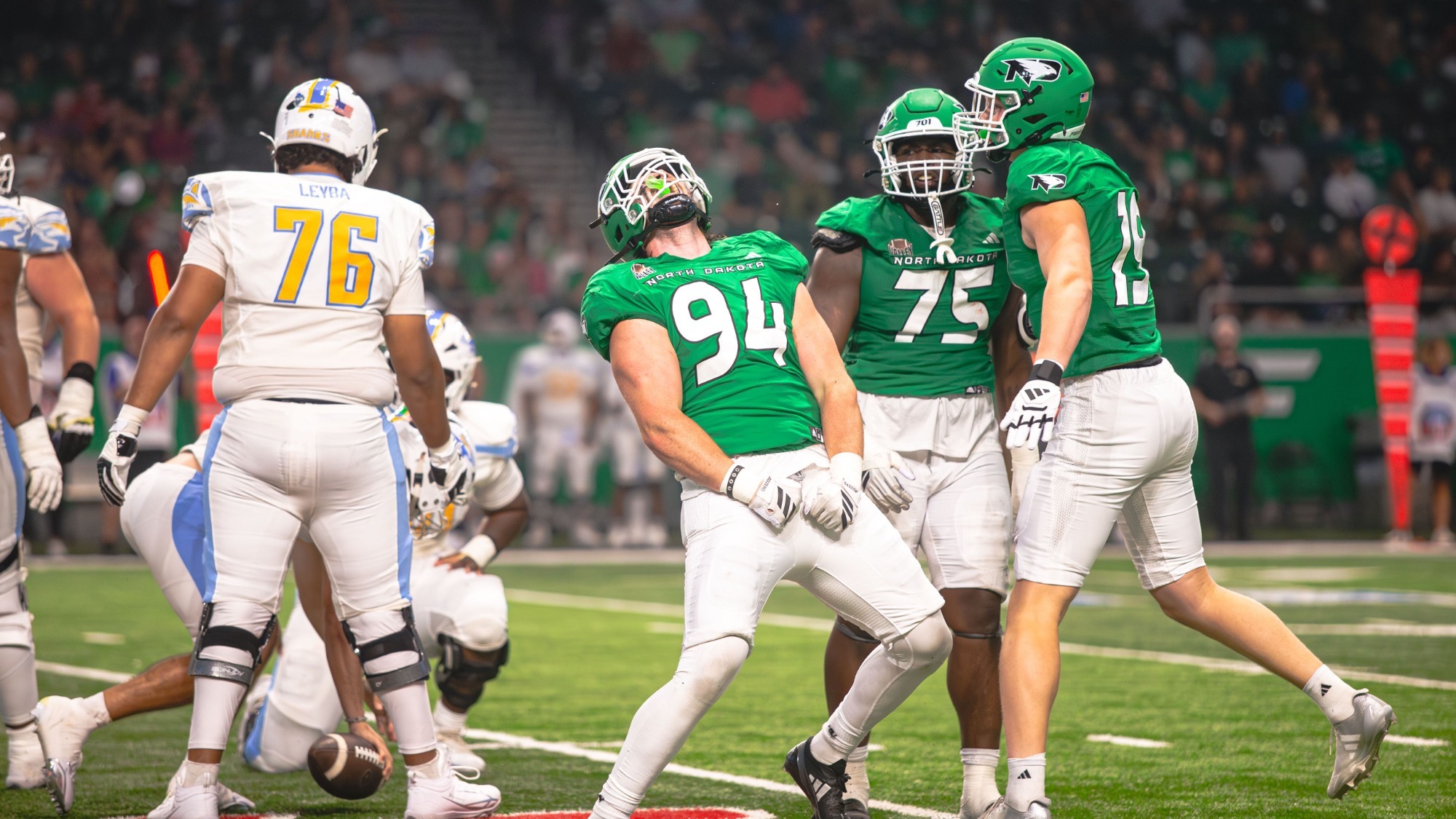 Braden Mohr sack celebration