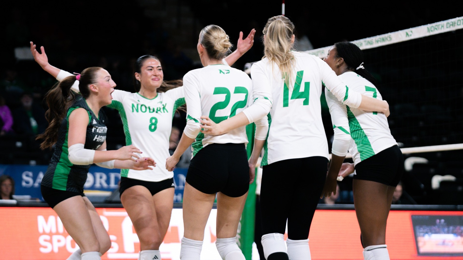 Women's Volleyball Celebrations vs. St. Thomas