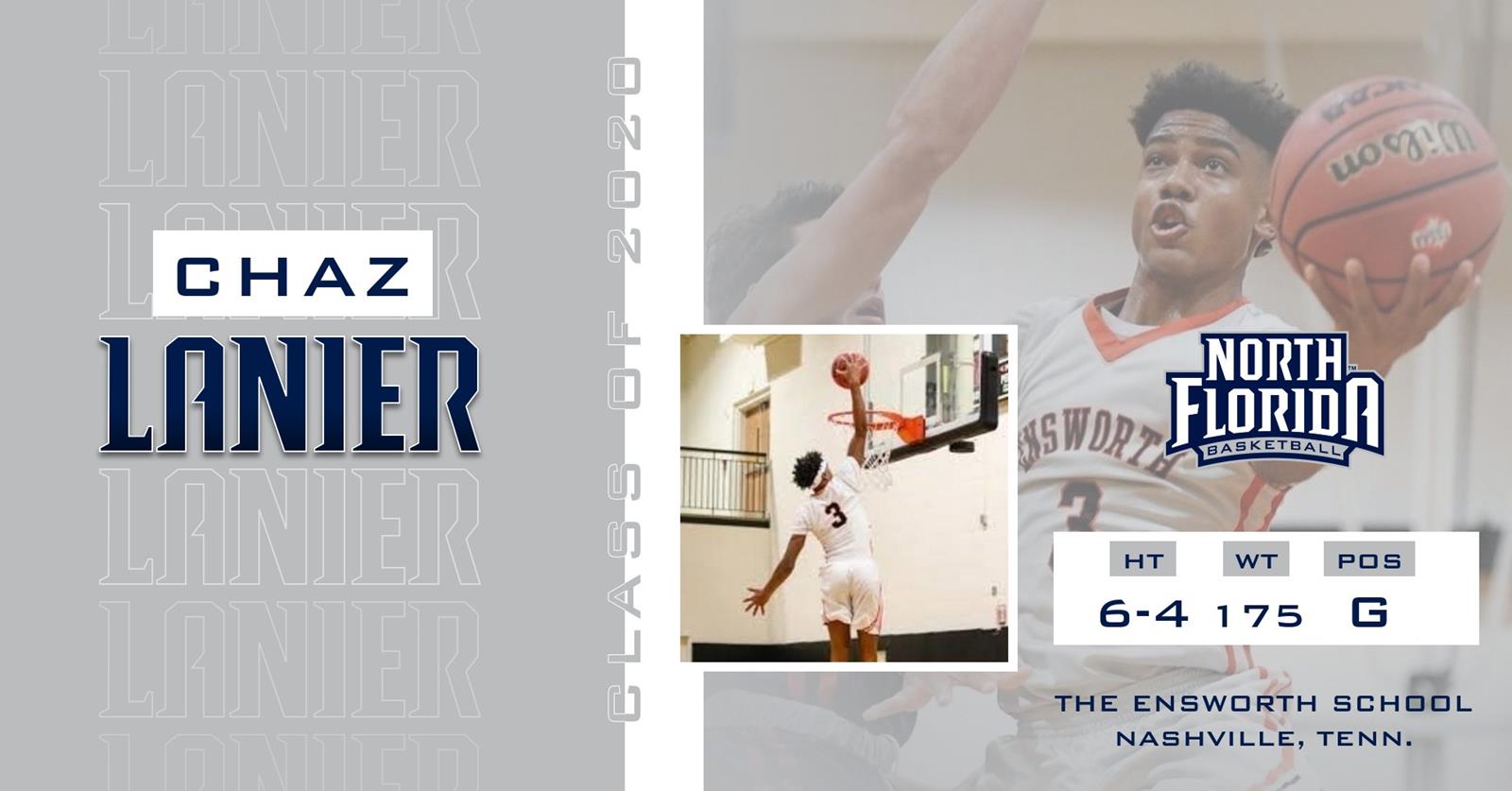 Basketball Announces Signing of Chaz Lanier for 2020 Class University
