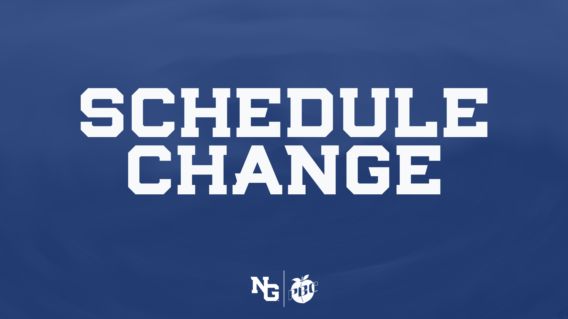 Schedule Change