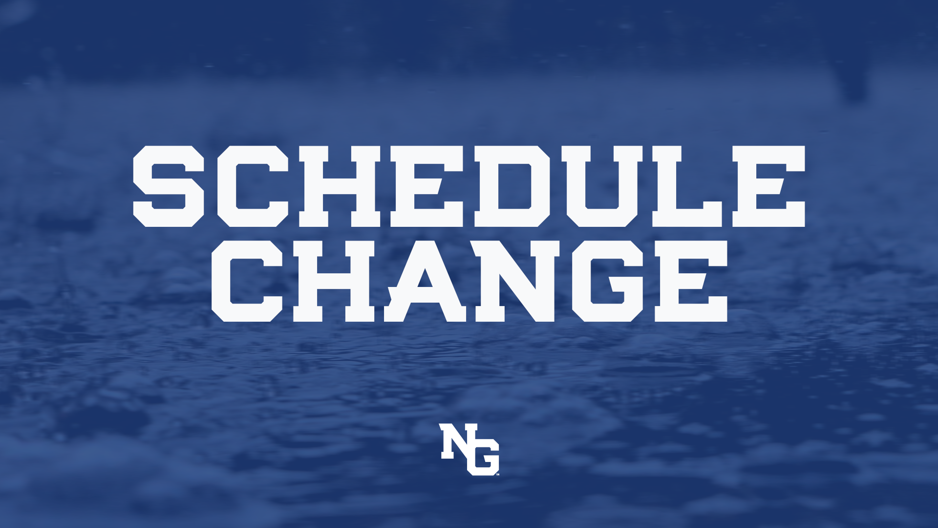 Schedule Change (rain, non-PBC)