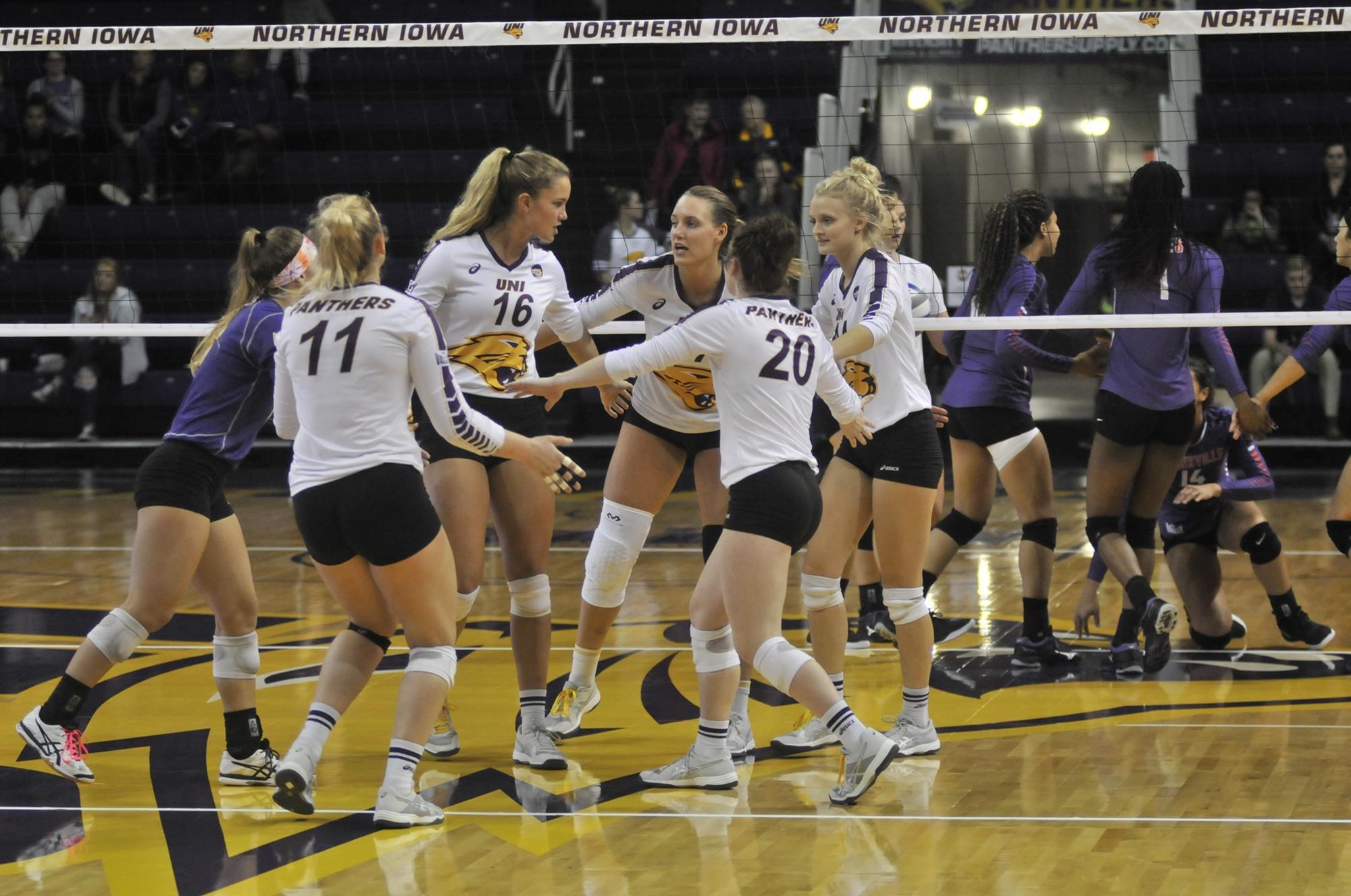 UNI Volleyball Sweeps Evansville UNI Athletics