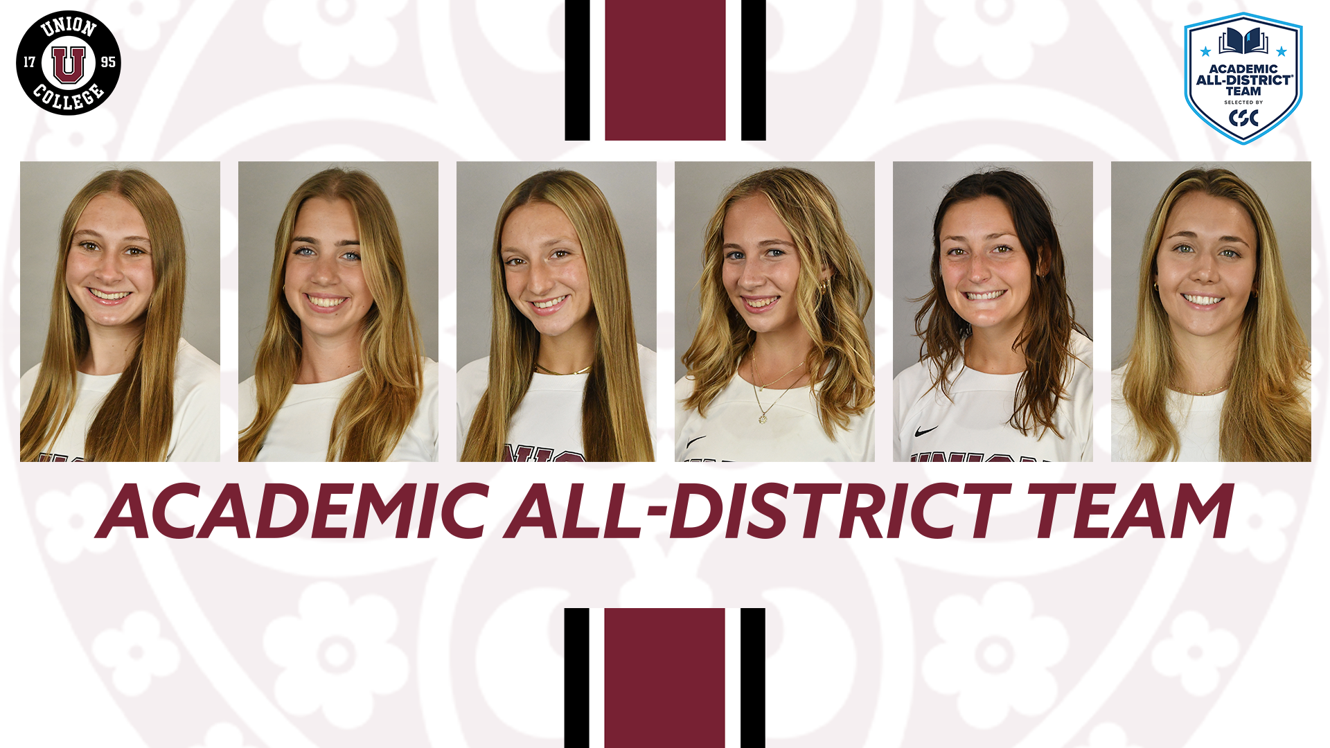 WSOC Academic All-District - Bancheri, Beazoglou, Horvath, MacDonald, Pearl, Thomas