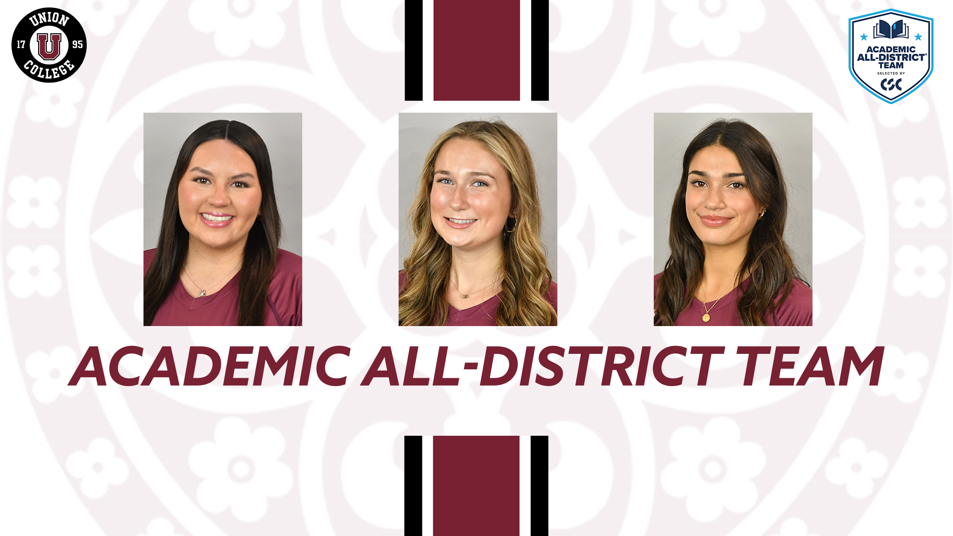 WVB Academic All-District - Escobar, Kronenberg, Pinciaro
