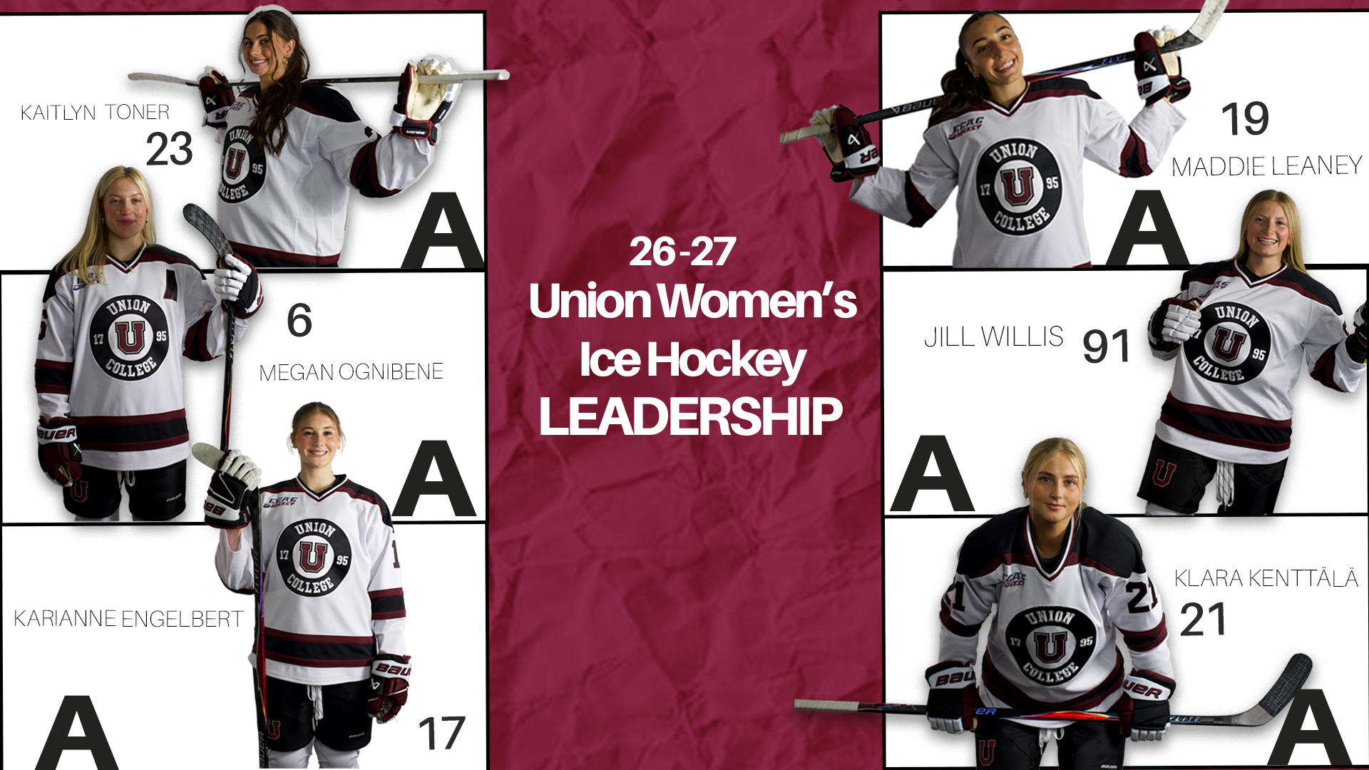 Union Women’s Hockey Announces Leadership Group for 2026-27 Season