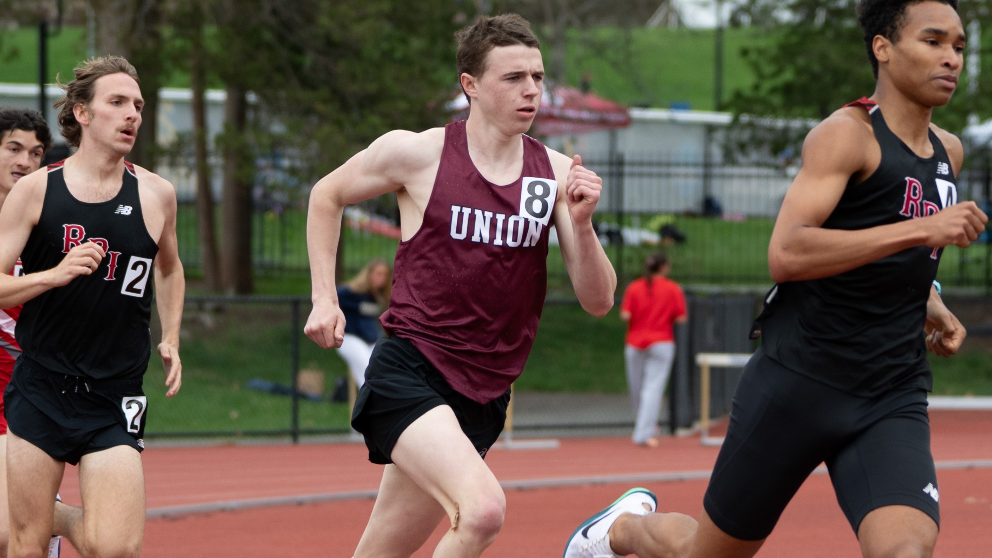 A runner running on a track